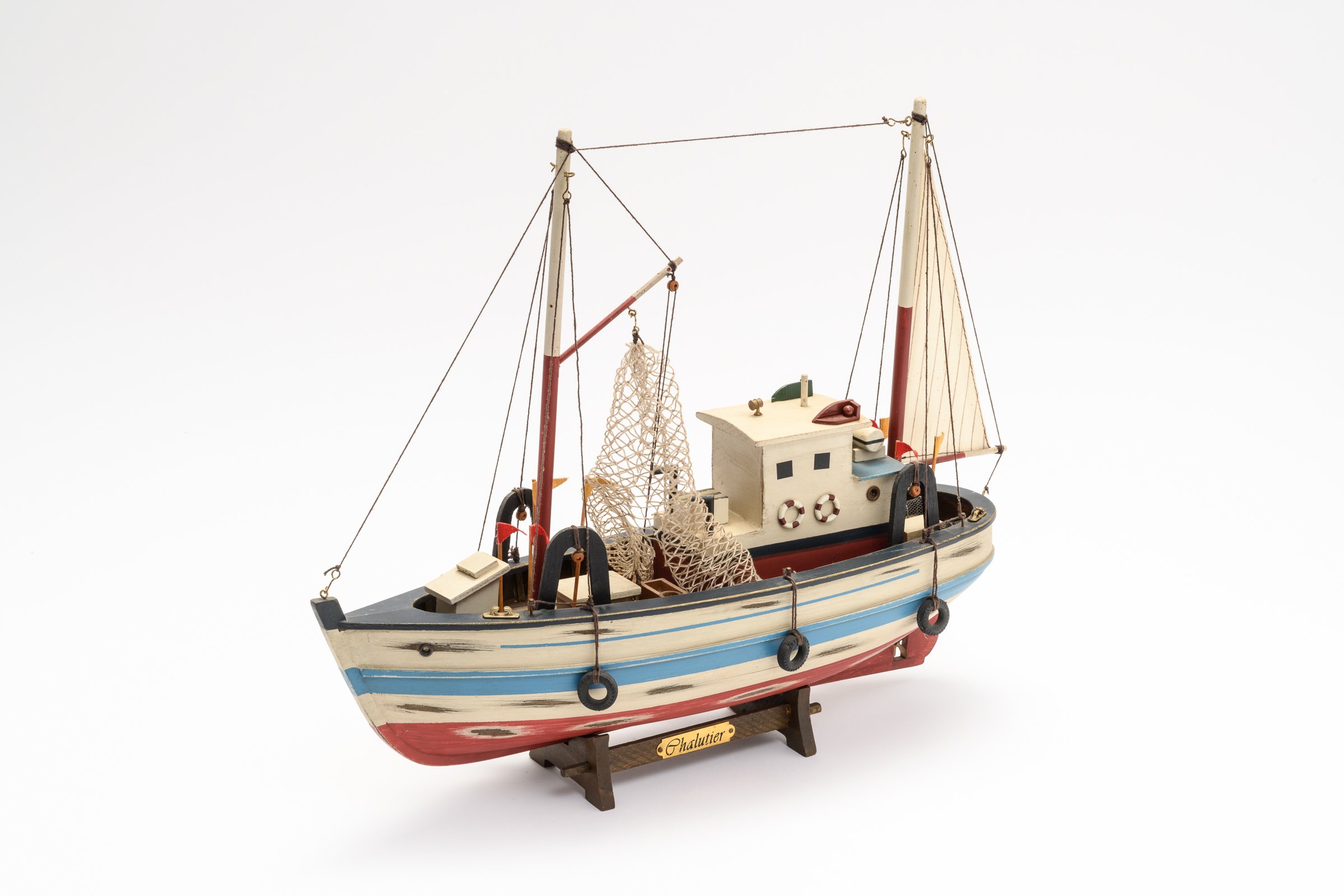 Modell Fischkutter CHALUTIER (Binnenschifffahrtsmuseum Oderberg CC BY-NC-SA)