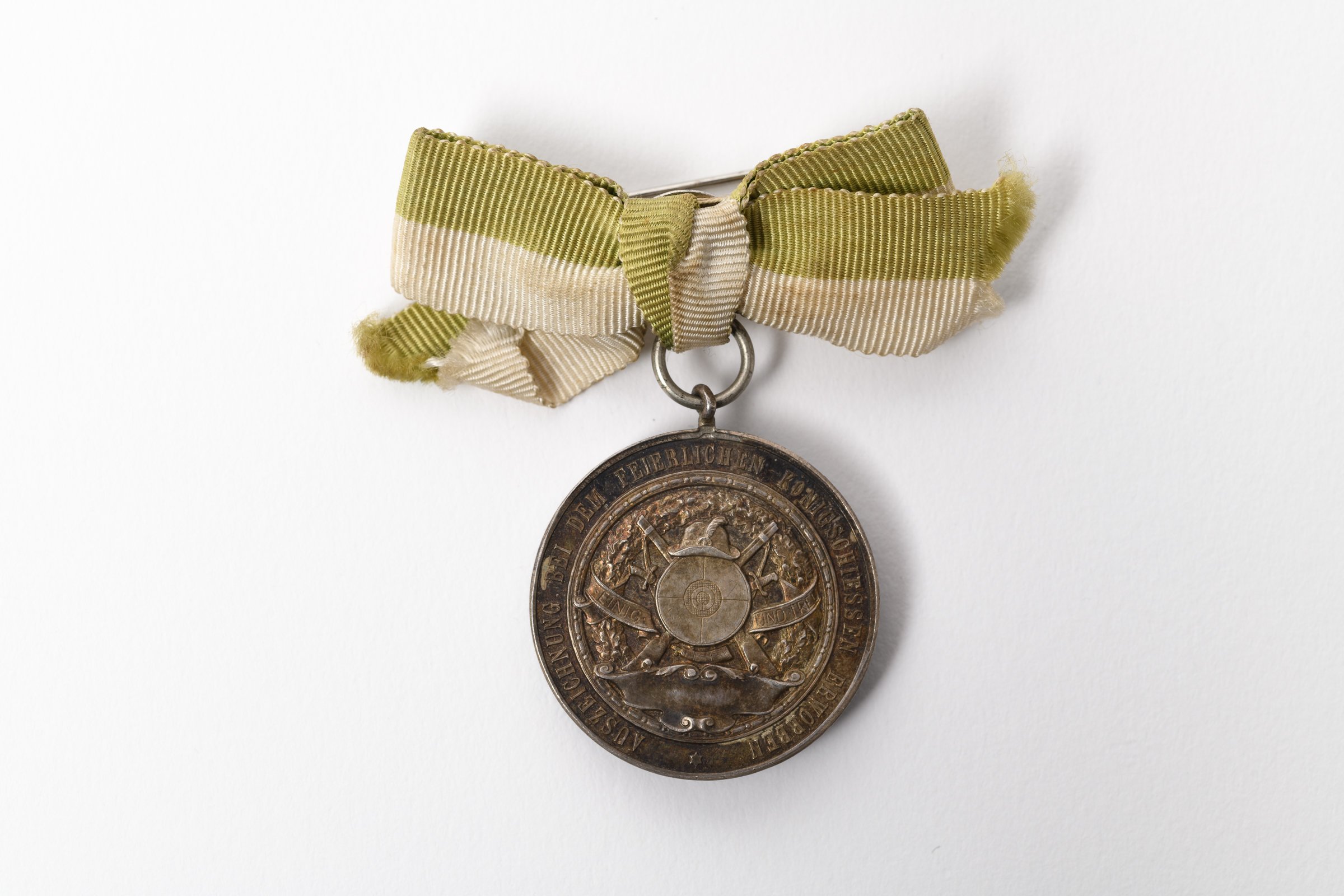 Medaille des Schützenvereins Oderberg 2. Ritter (Binnenschifffahrts-Museum Oderberg CC BY-NC-SA)