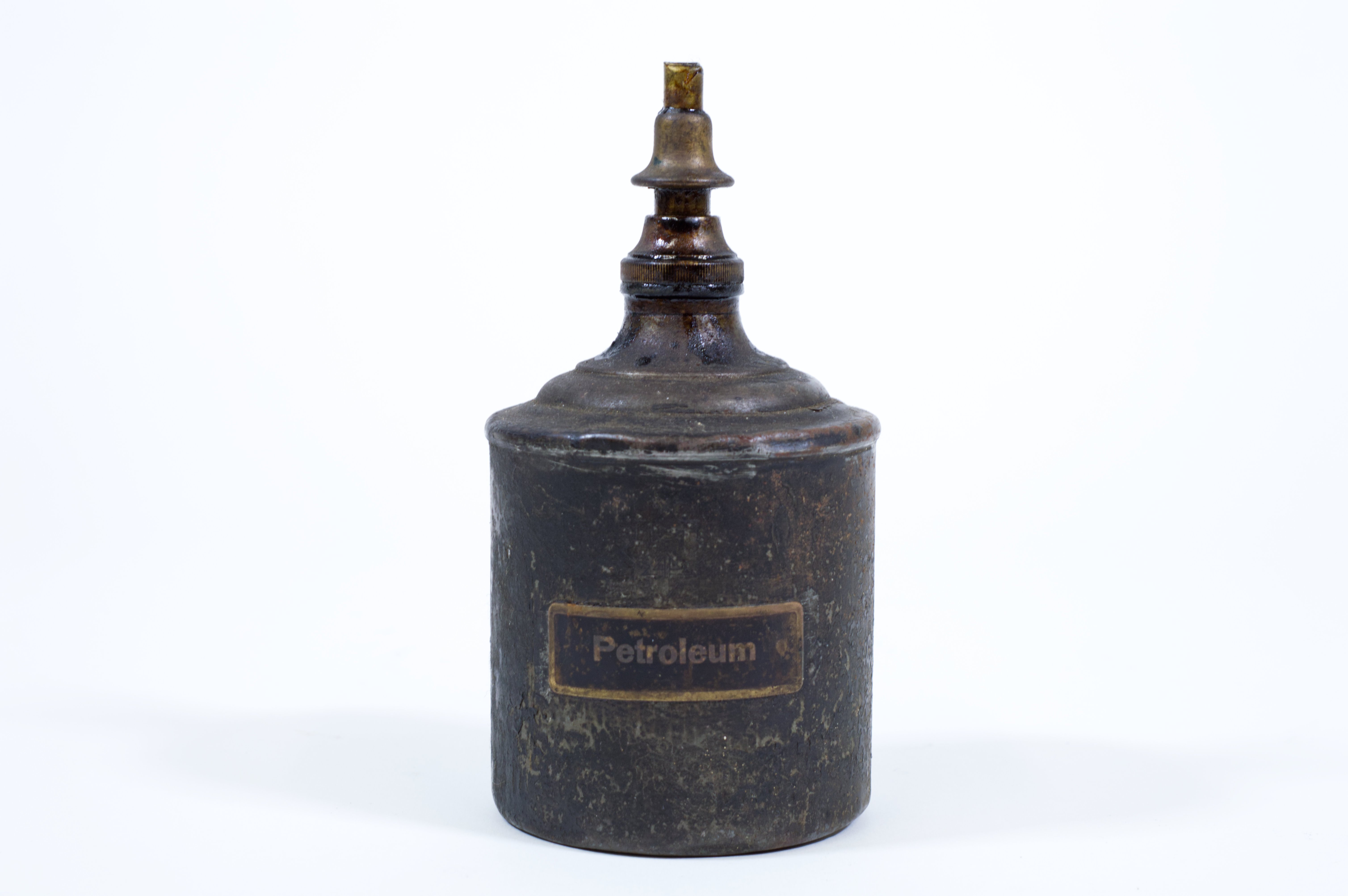 Petroleum-Kanne mit Patentverschluss (Museumsfabrik Pritzwalk CC BY-SA)