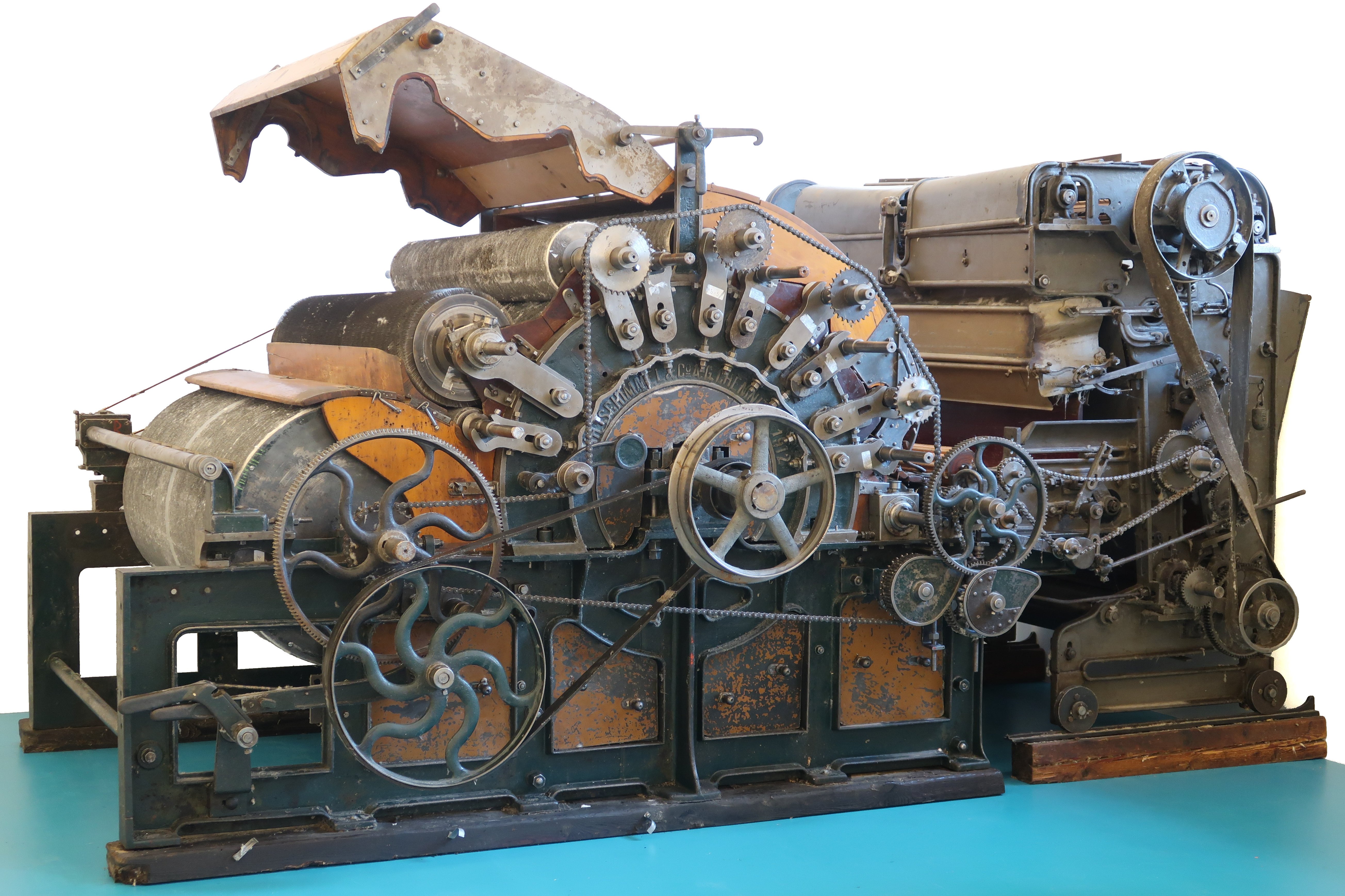 Kardiermaschine (Museumsfabrik Pritzwalk CC BY-SA)