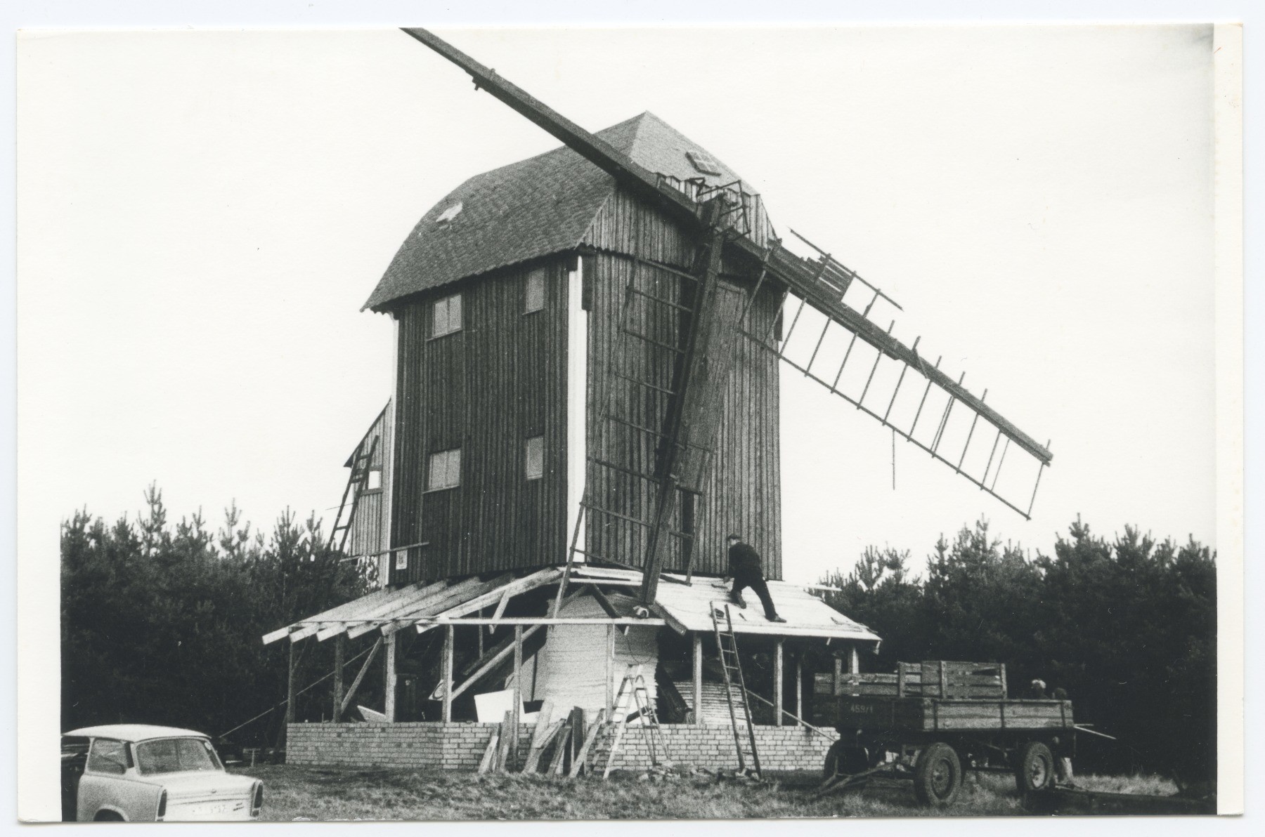 Bockwindmühle Merzdorf (Historische Mühle von Sanssouci CC BY-NC-ND)