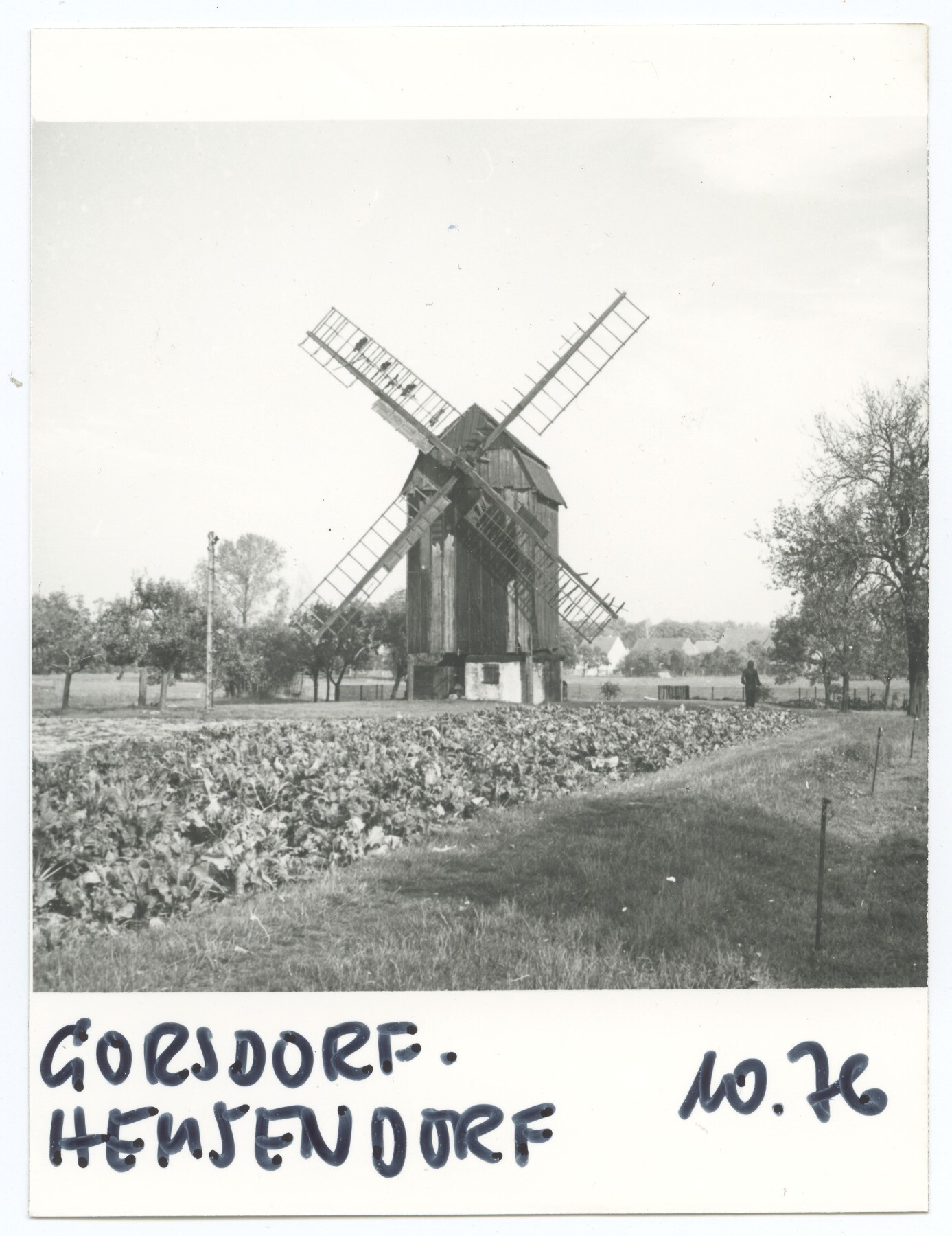 Bockwindmühle Gorsdorf – Hemsendorf bei Jessen (Historische Mühle von Sanssouci CC BY-NC-ND)