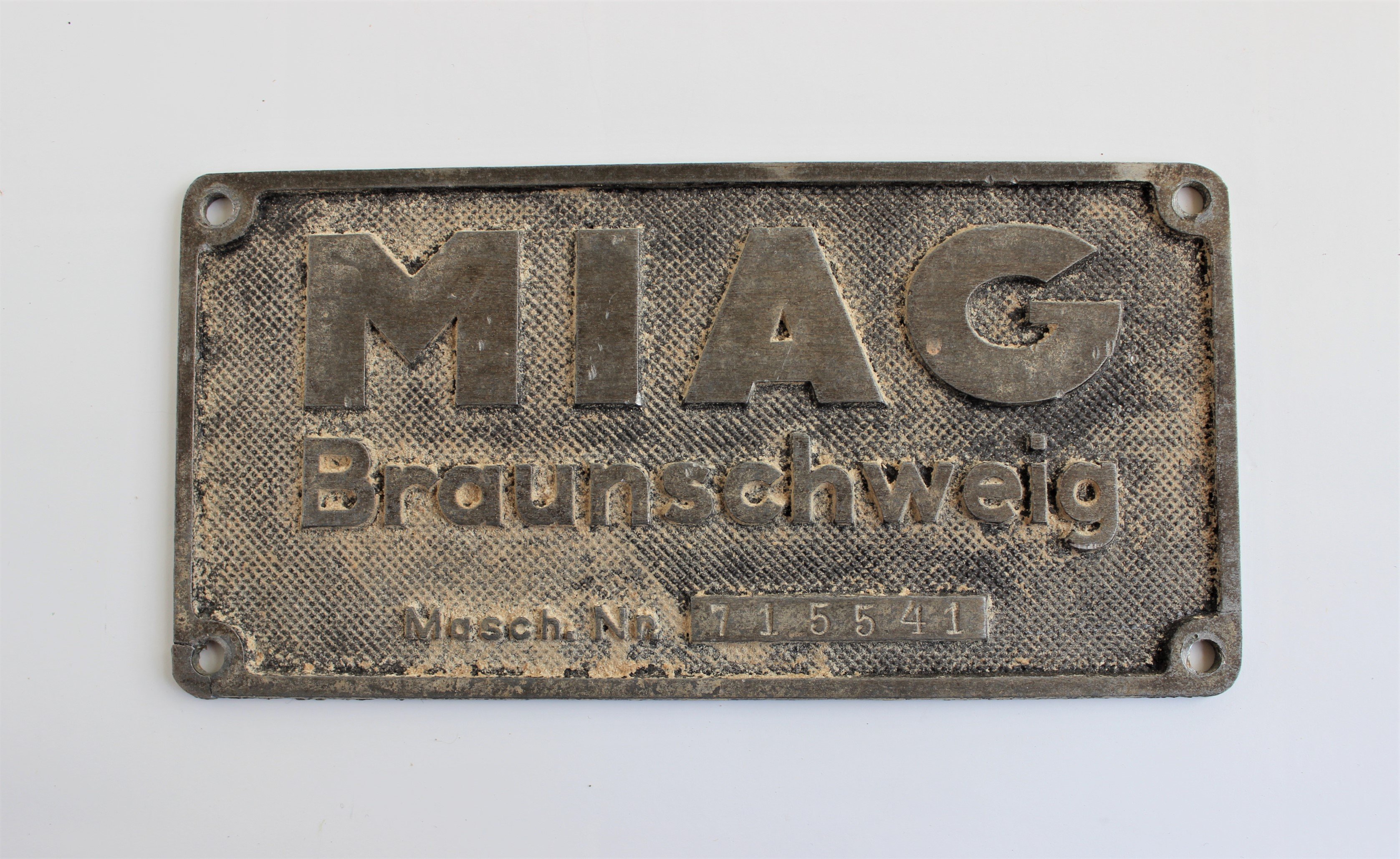 Firmenschild MIAG, Nr. 715541 (Historische Mühle von Sanssouci CC BY-NC-SA)