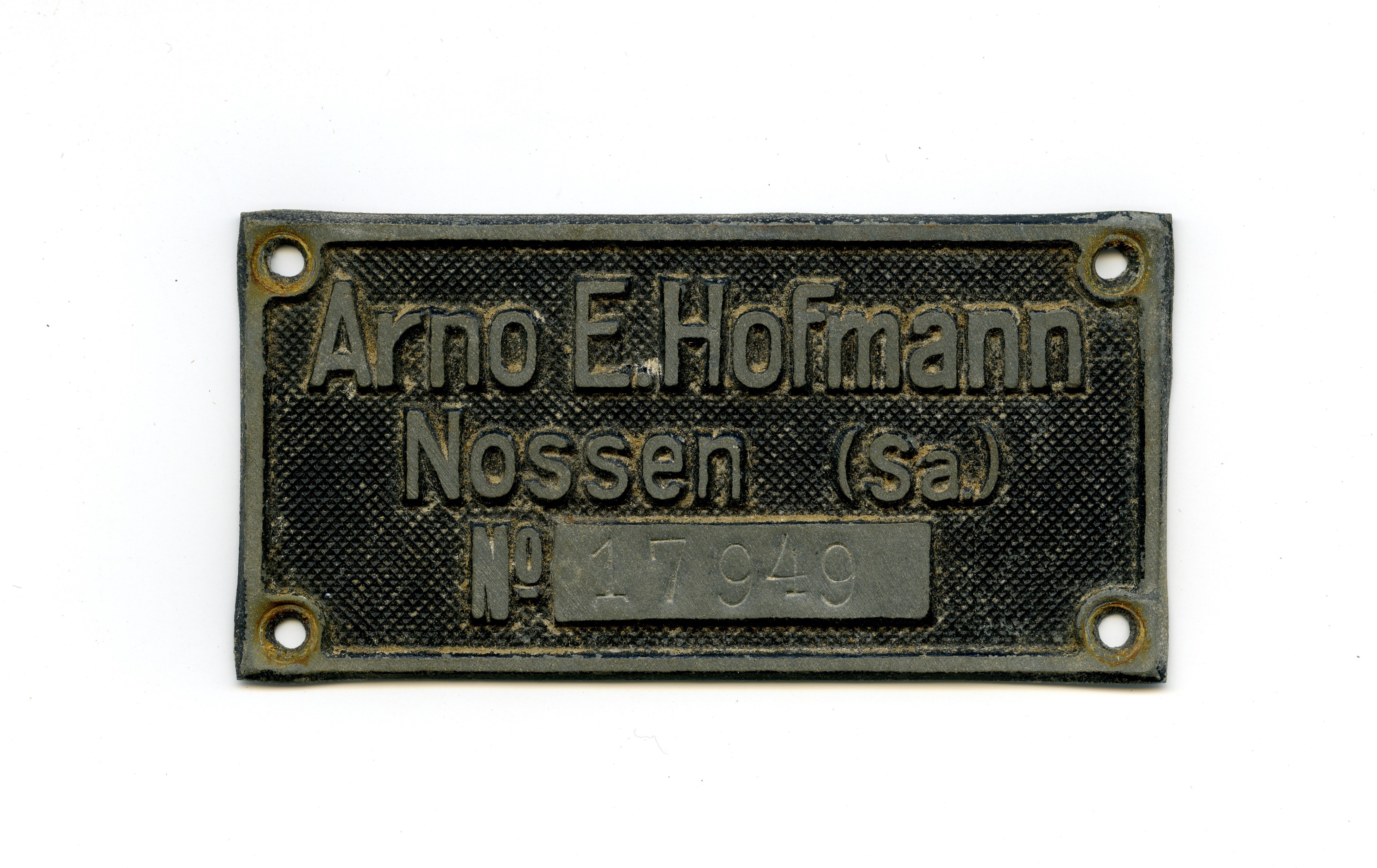 Firmenschild Arno E. Hofmann, Nr. 17949 (Historische Mühle von Sanssouci CC BY-NC-SA)