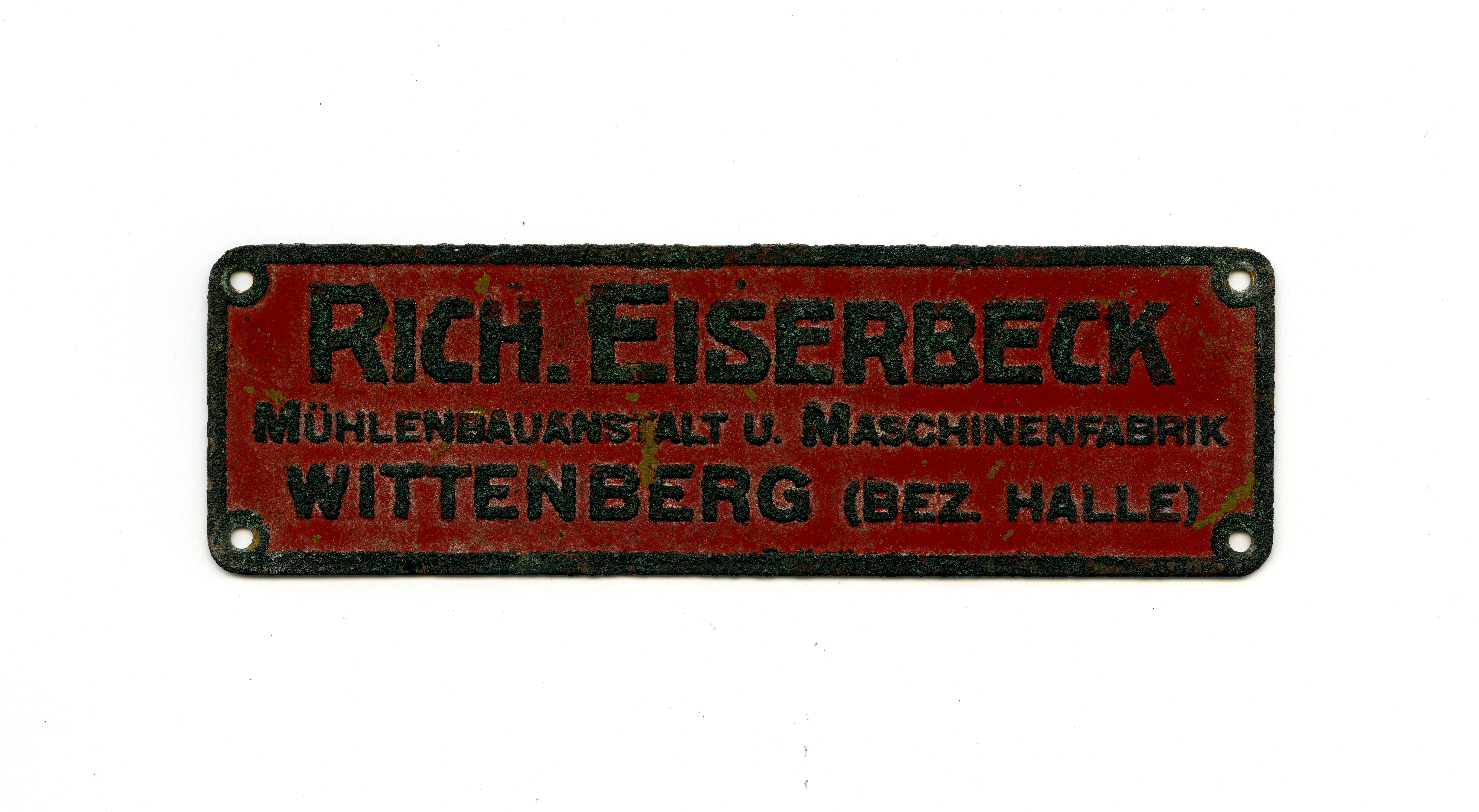 Firmenschild Richard Eiserbeck (Historische Mühle von Sanssouci CC BY-NC-SA)