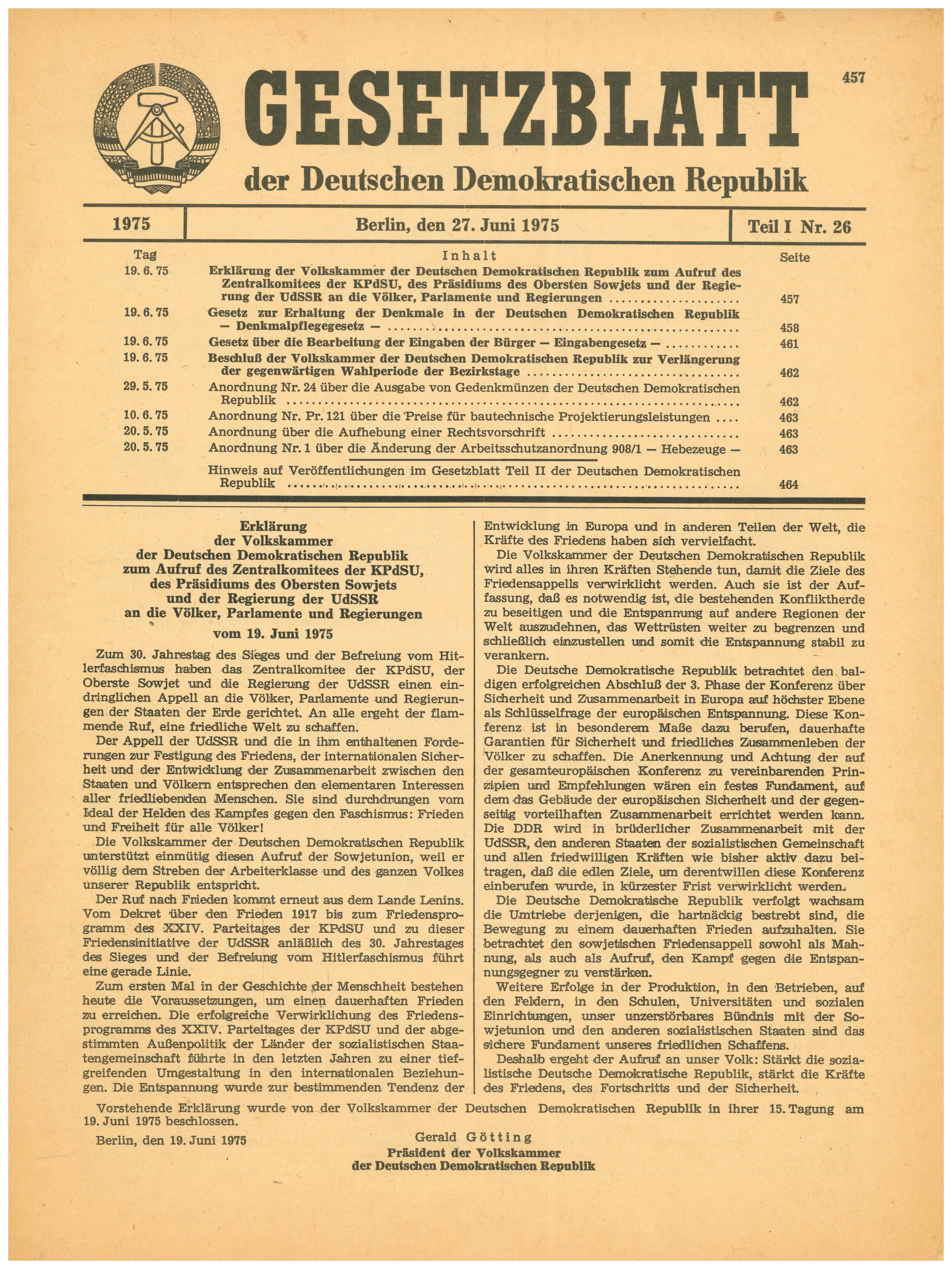 Denkmalpflegegesetz vom 19. Juni 1975 (Historische Mühle von Sanssouci CC BY-NC-SA)