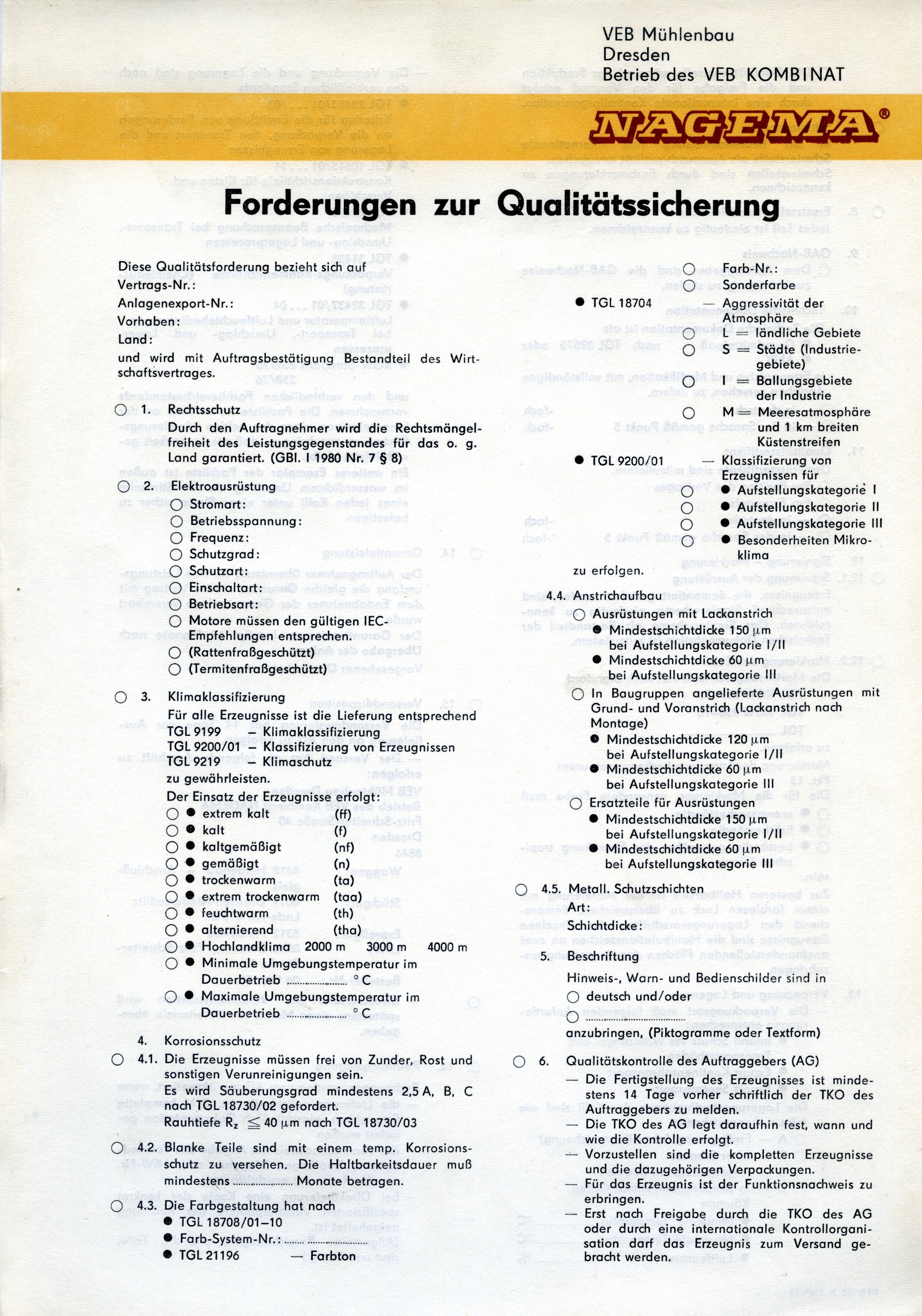 VEB Mühlenbau Dresden, Forderungen zur Qualitätssicherung (Historische Mühle von Sanssouci CC BY-NC-SA)