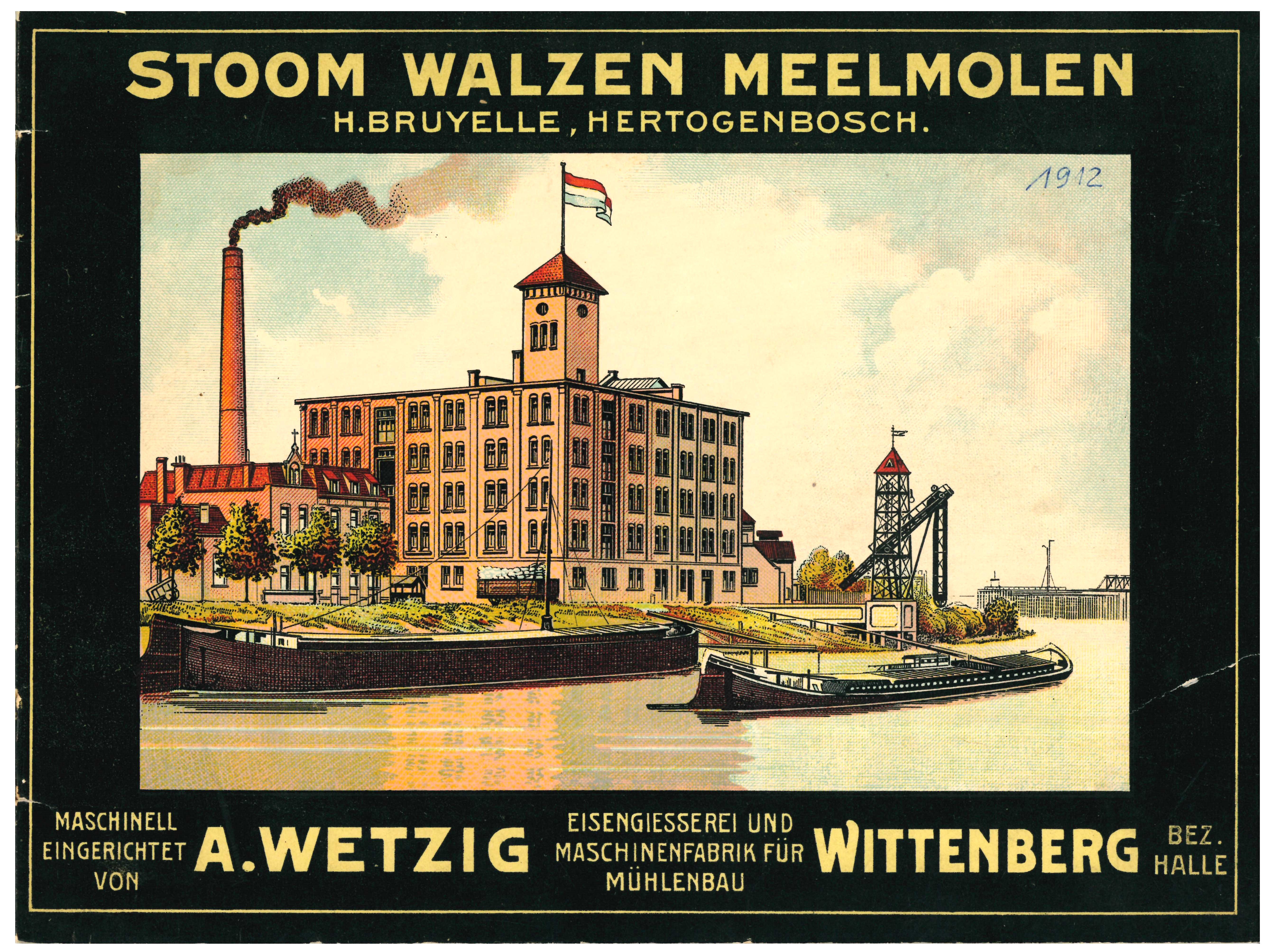 Stoom Walzen Meelmolen, H. Bruyelle, Hertogenbosch (Historische Mühle von Sanssouci CC BY-NC-SA)