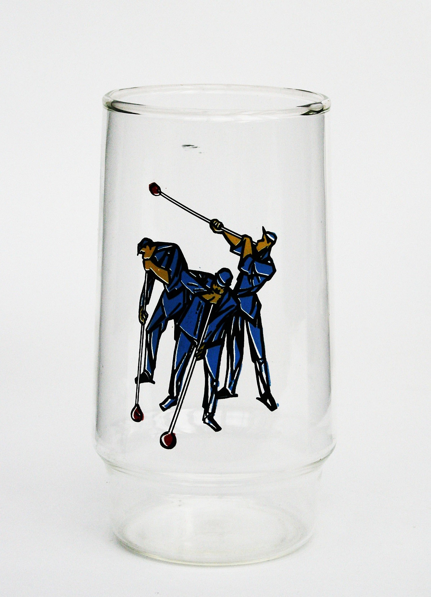 Trinkgefäß aus Jena mit Glasmachermotiv (Museum Baruther Glashütte CC BY-NC-SA)