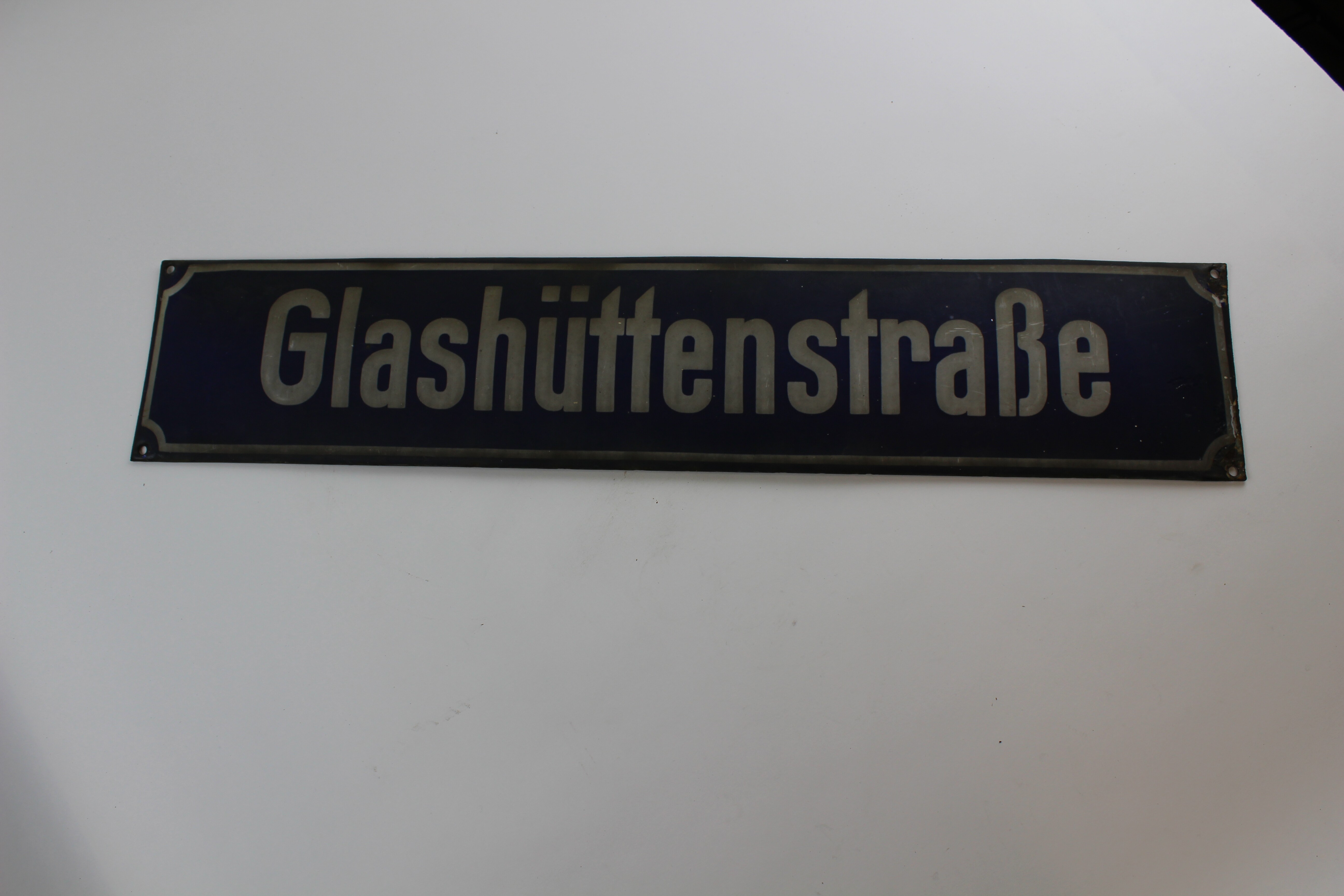 Straßenschild (Museum Baruther Glashütte CC BY-NC-SA)