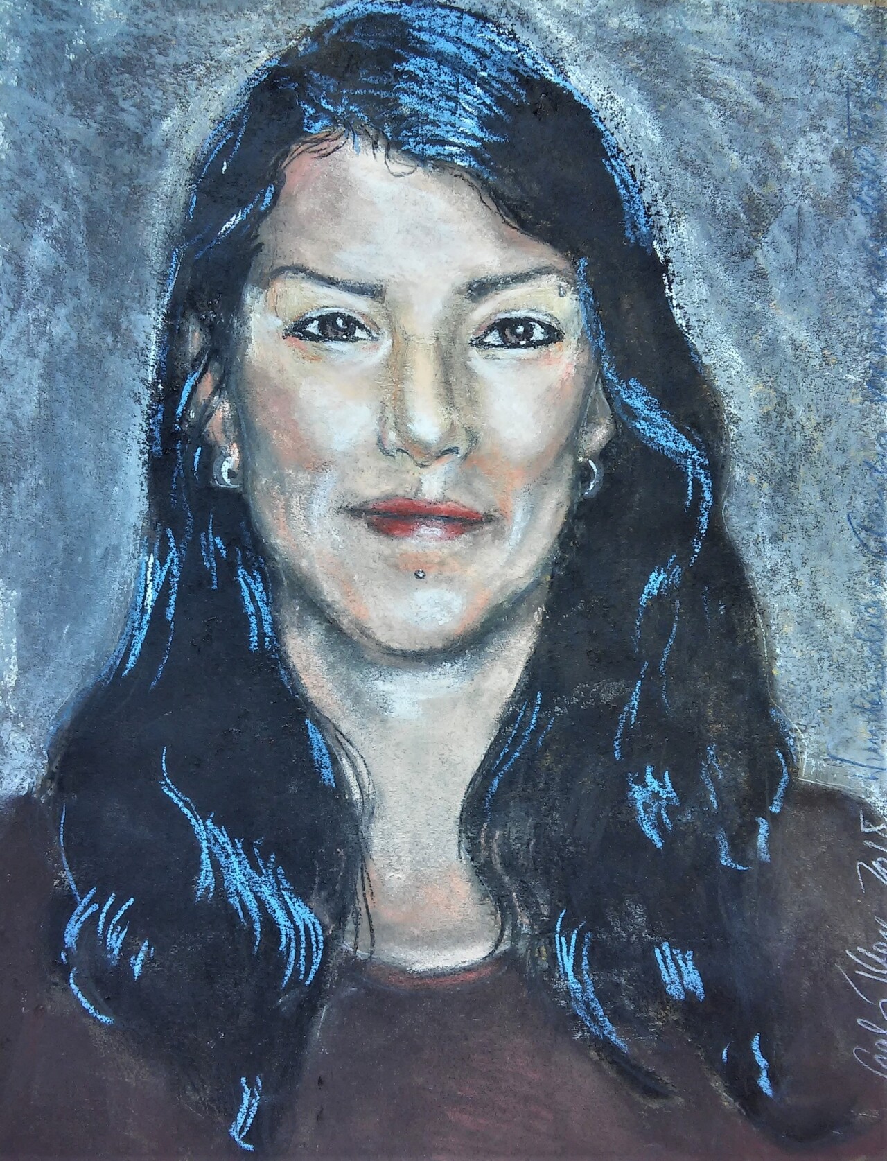 Portrait "Wunderschöne Claudia" (Museum Baruther Glashütte CC BY-NC-SA)