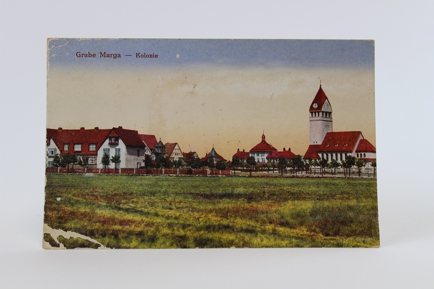 Postkarte Grube Marga, Kolonie (Museum Baruther Glashütte CC BY-NC-SA)