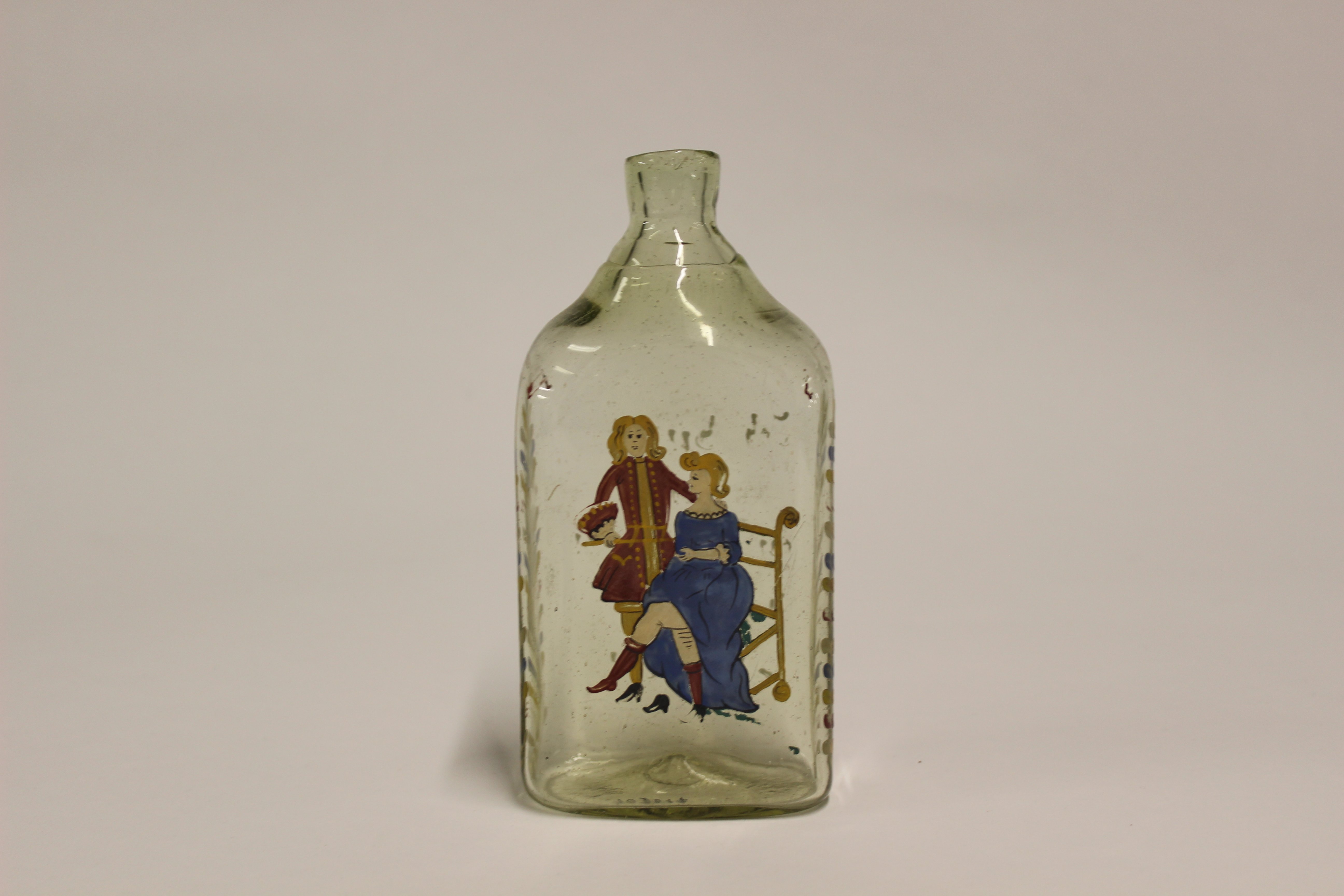 Flasche mit einem Paar (Museum Baruther Glashütte CC BY-NC-SA)