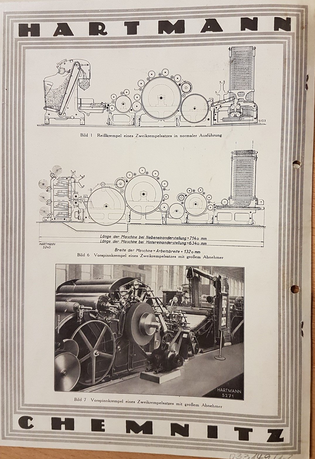 Textilmaschine (Musterkrempel), Produktbeschreibung (Museum Baruther Glashütte CC BY-NC-SA)