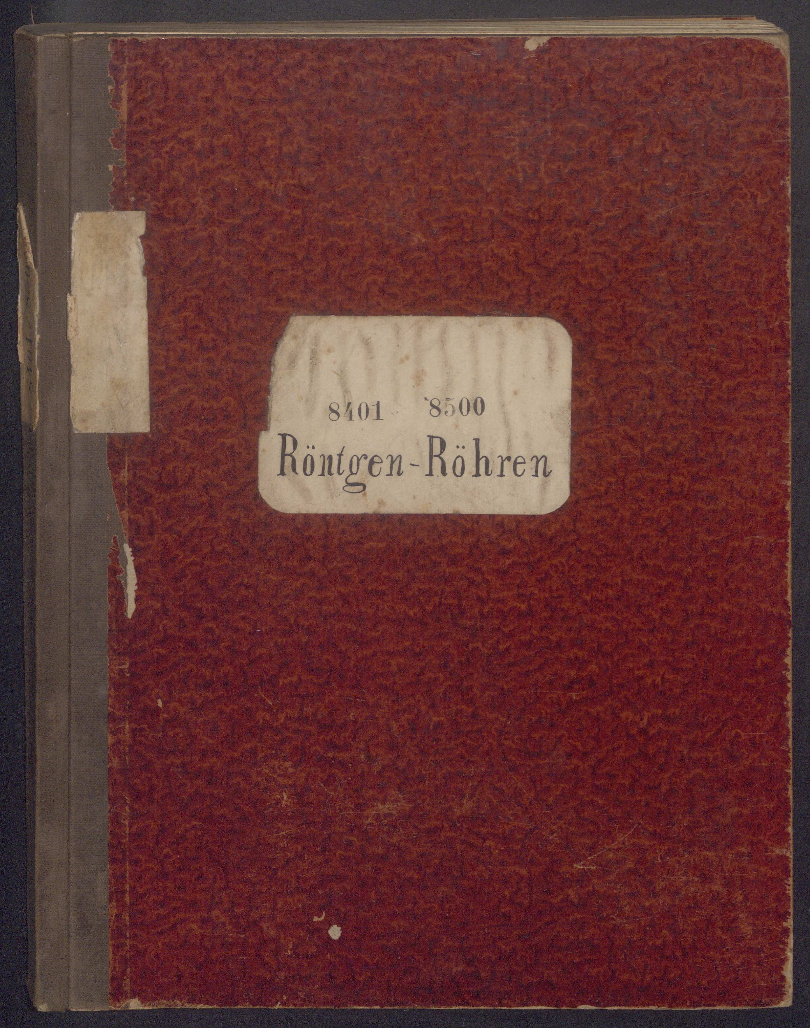 Rechnungsbuch Röntgenröhren, 1913 (Museum Baruther Glashütte CC BY-NC-SA)