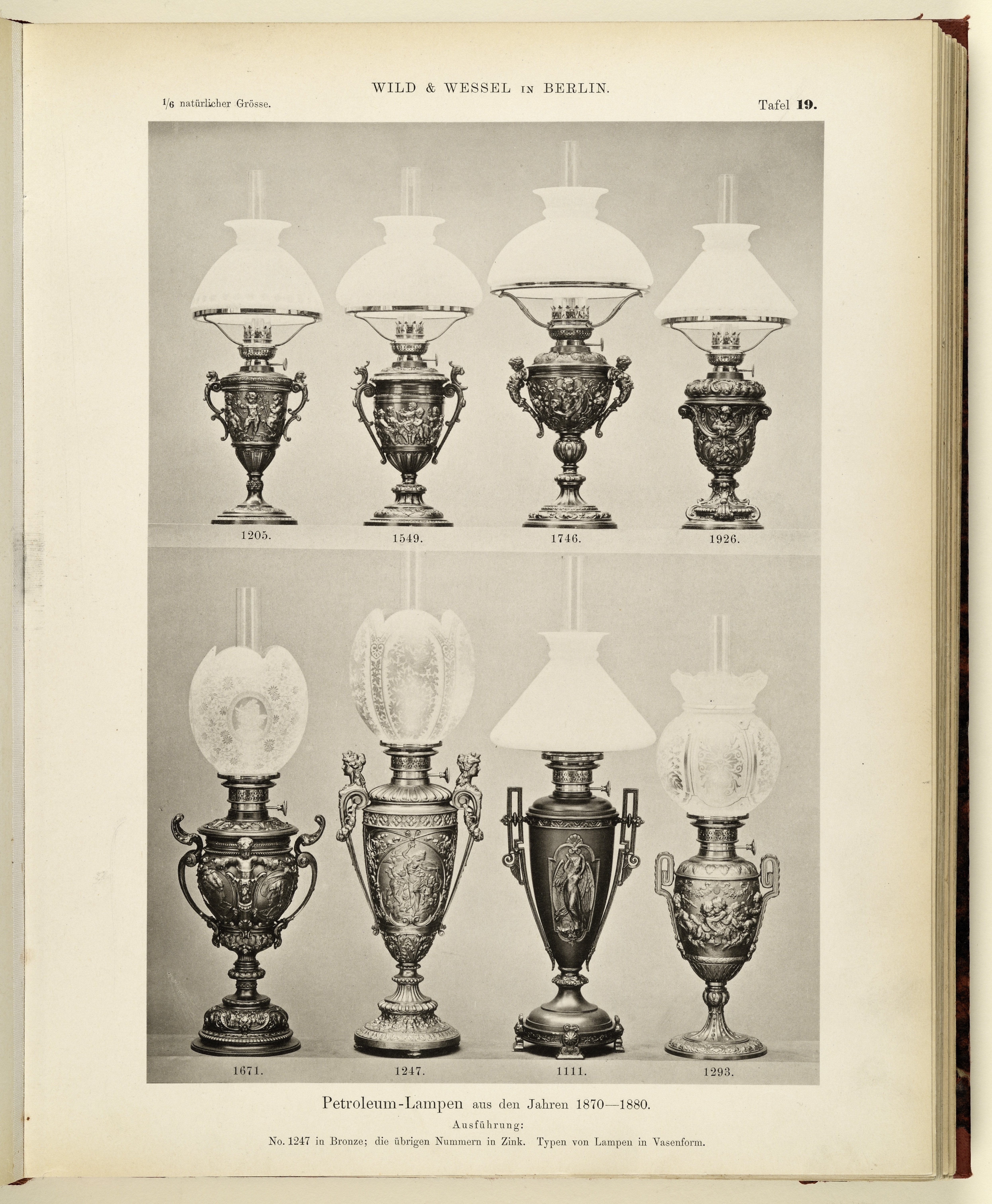 Petroleumlampe Wild und Wessel Nr. 1746 (Museum Baruther Glashütte CC BY-NC-SA)