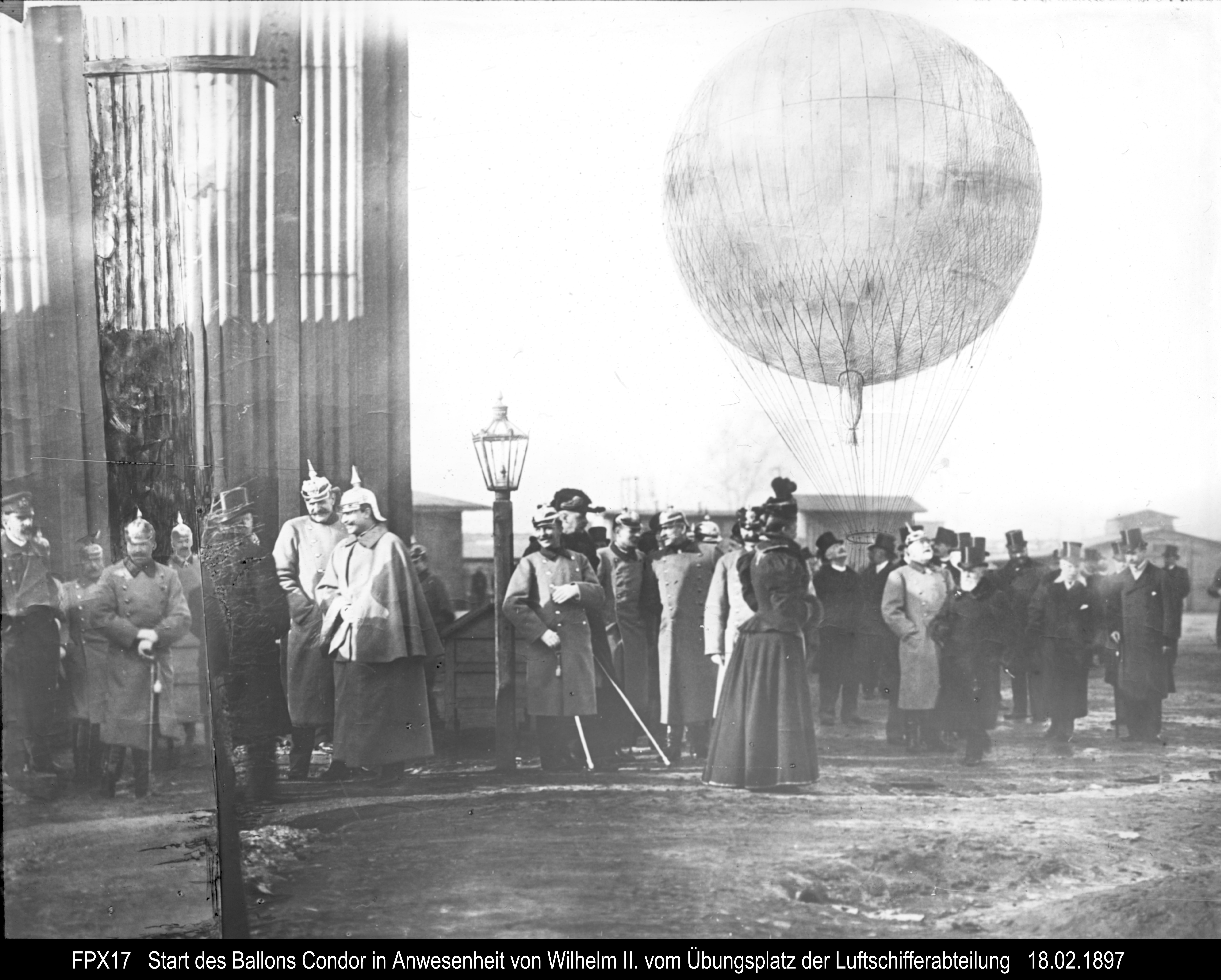 Start des Ballons "Condor" (Wettermuseum CC BY-NC-SA)