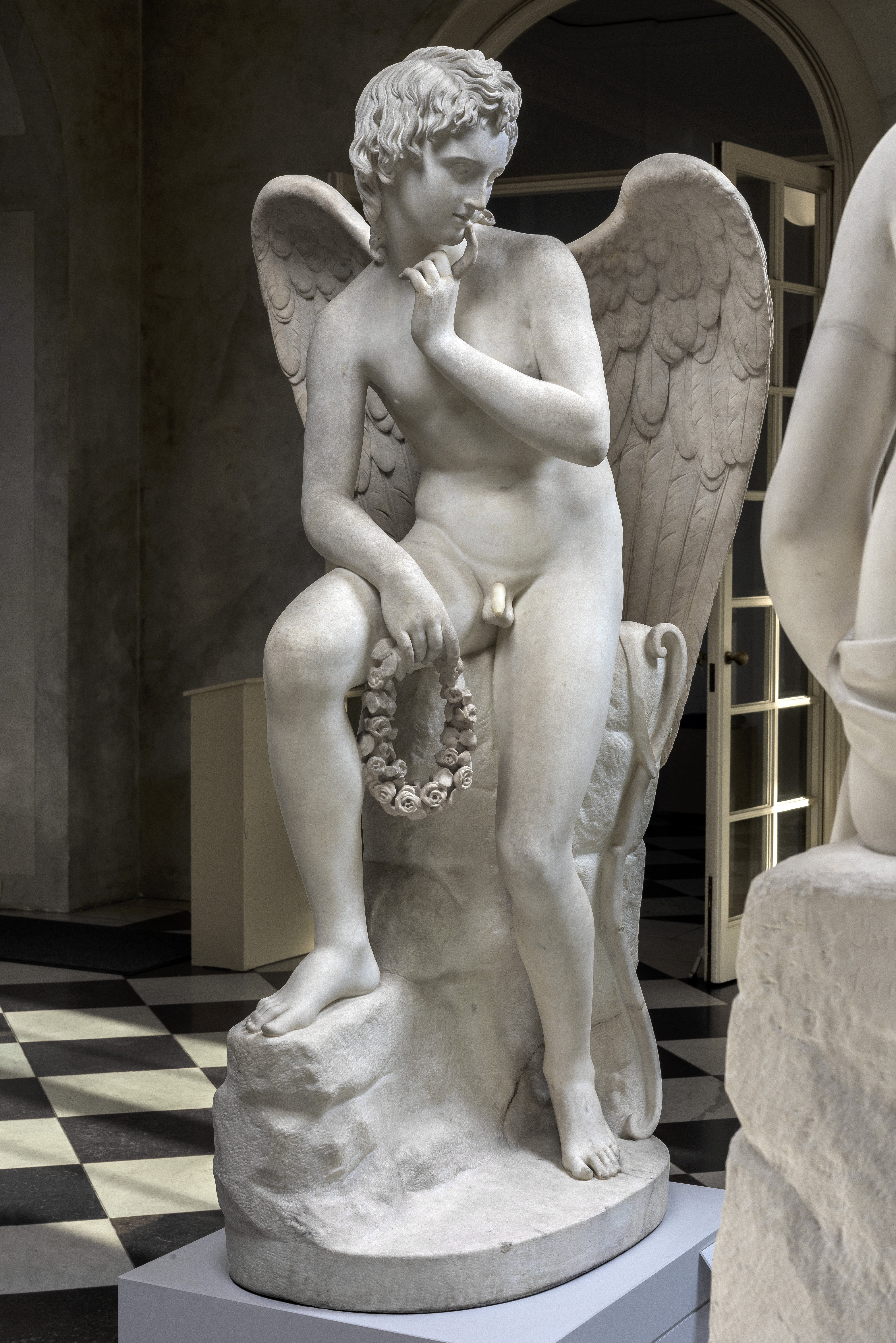 Schadow, Ridolfo (Rudolph): Amor, Marmor, Rom, 1821-1822, Skulpt.slg. 2800. (Stiftung Preußische Schlösser und Gärten Berlin-Brandenburg CC BY-NC-SA)