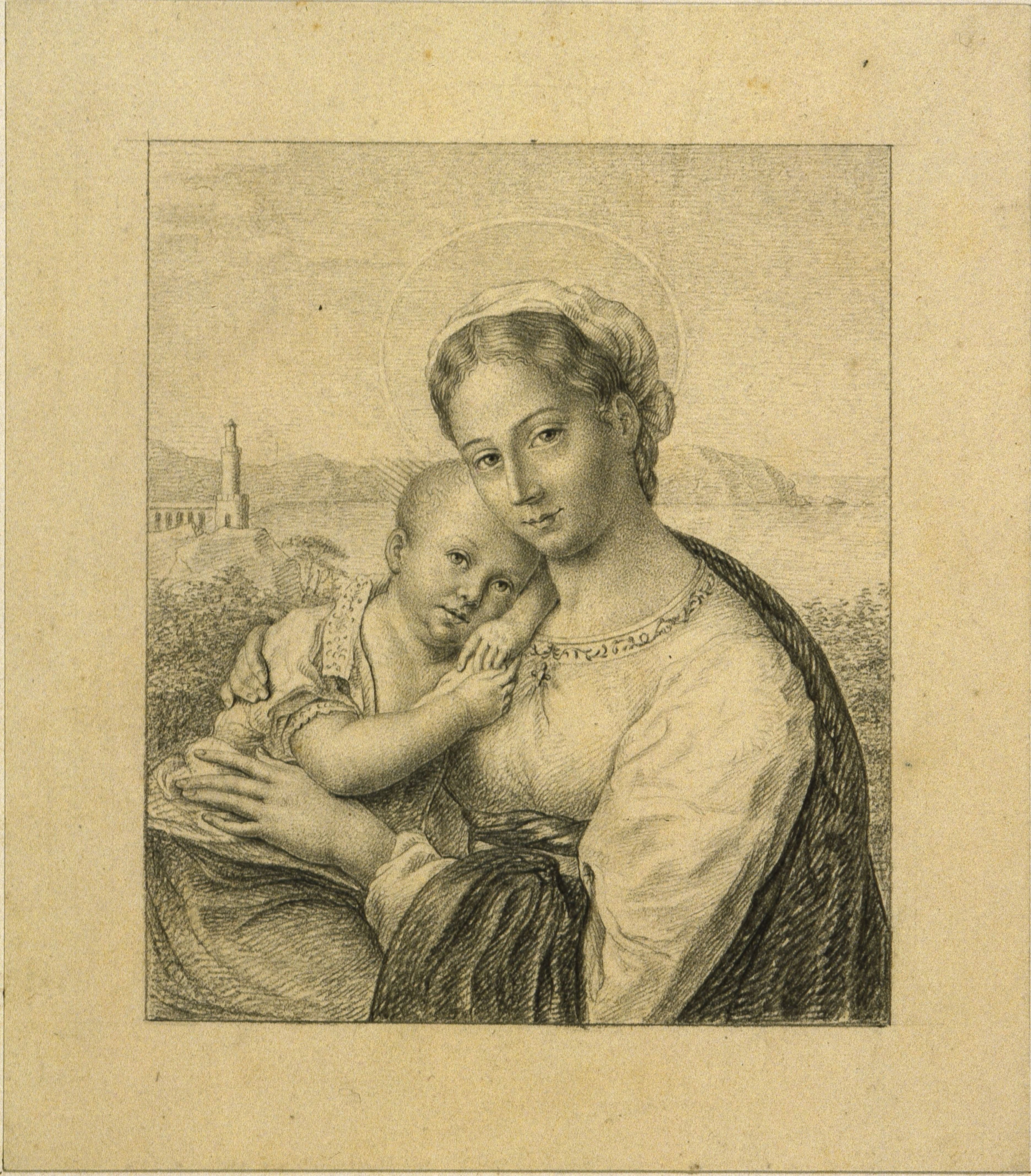 Schmidt, C.: Maria mit dem Kind, 1823, SPSG, GK II (5) 2984. (Stiftung Preußische Schlösser und Gärten Berlin-Brandenburg CC BY-NC-SA)