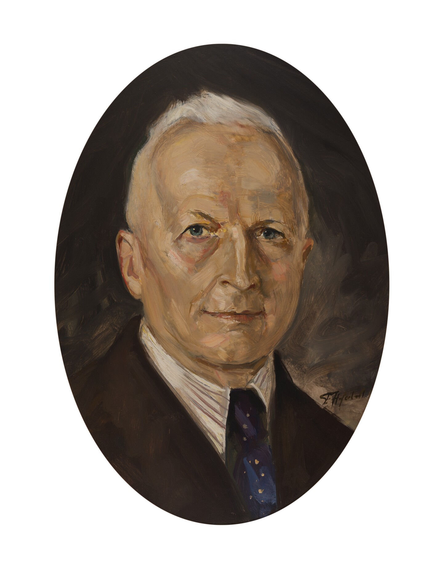 Porträt von Prof. Dr. Reinhold Kluge, Germanist und Philosoph (Museum und Galerie Falkensee CC BY-NC-SA)