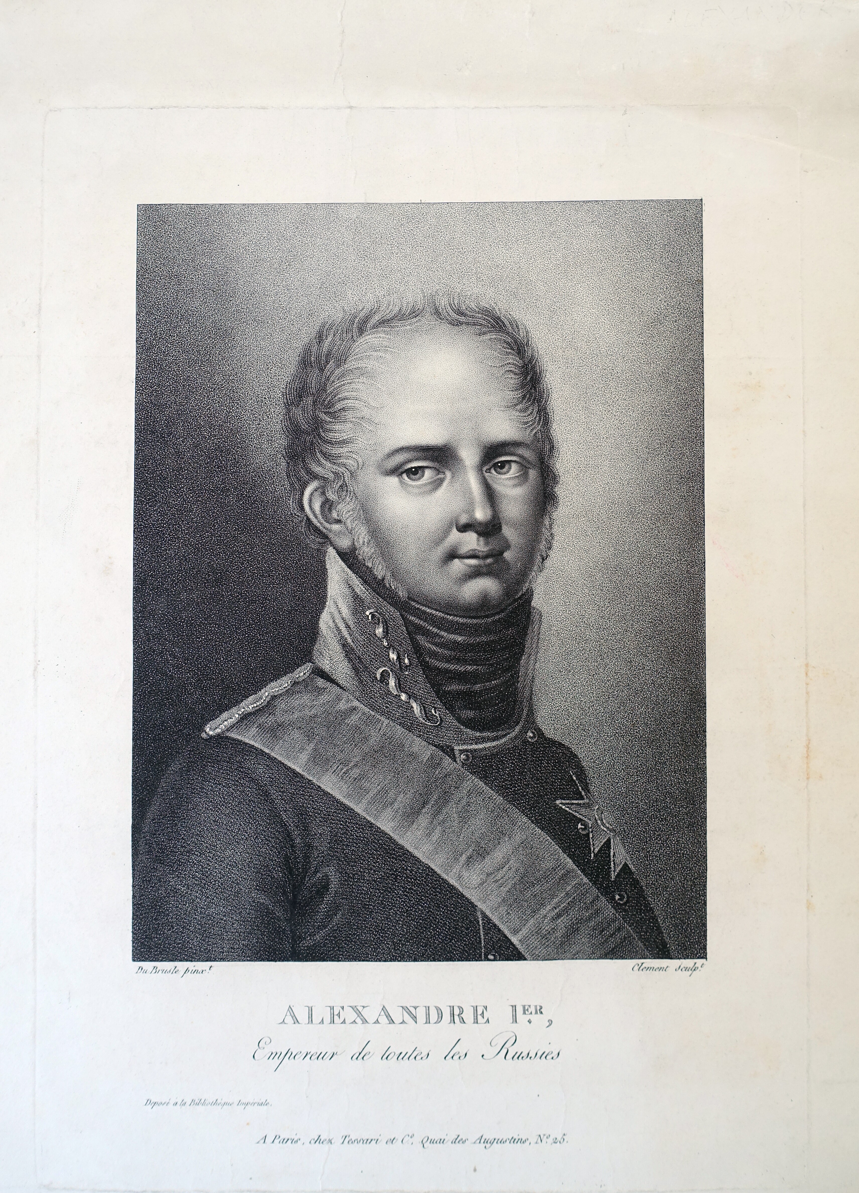 Alexander I., Zar von Russland (1777 - 1825). Brustbild nach halbrechts in Uniform mit Orden (Museum Alexandrowka CC BY-NC-SA)