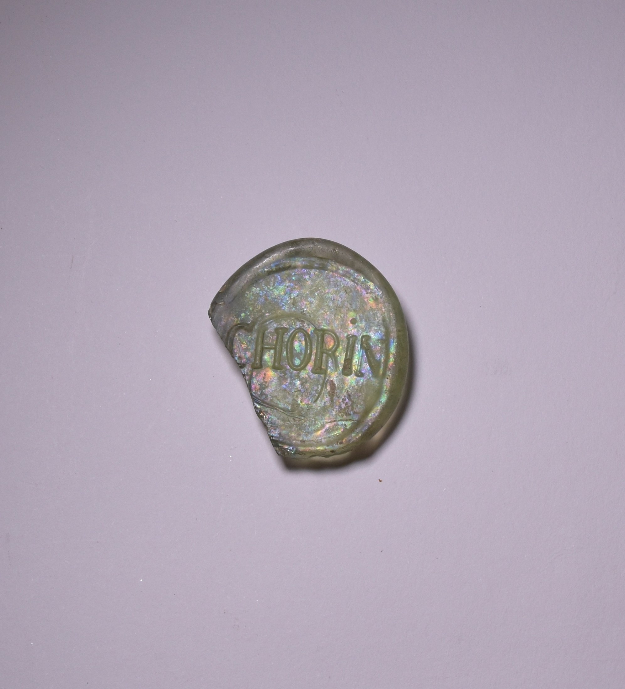 Glasmarke aus Chorin (Museum Angermünde CC BY-NC-SA)