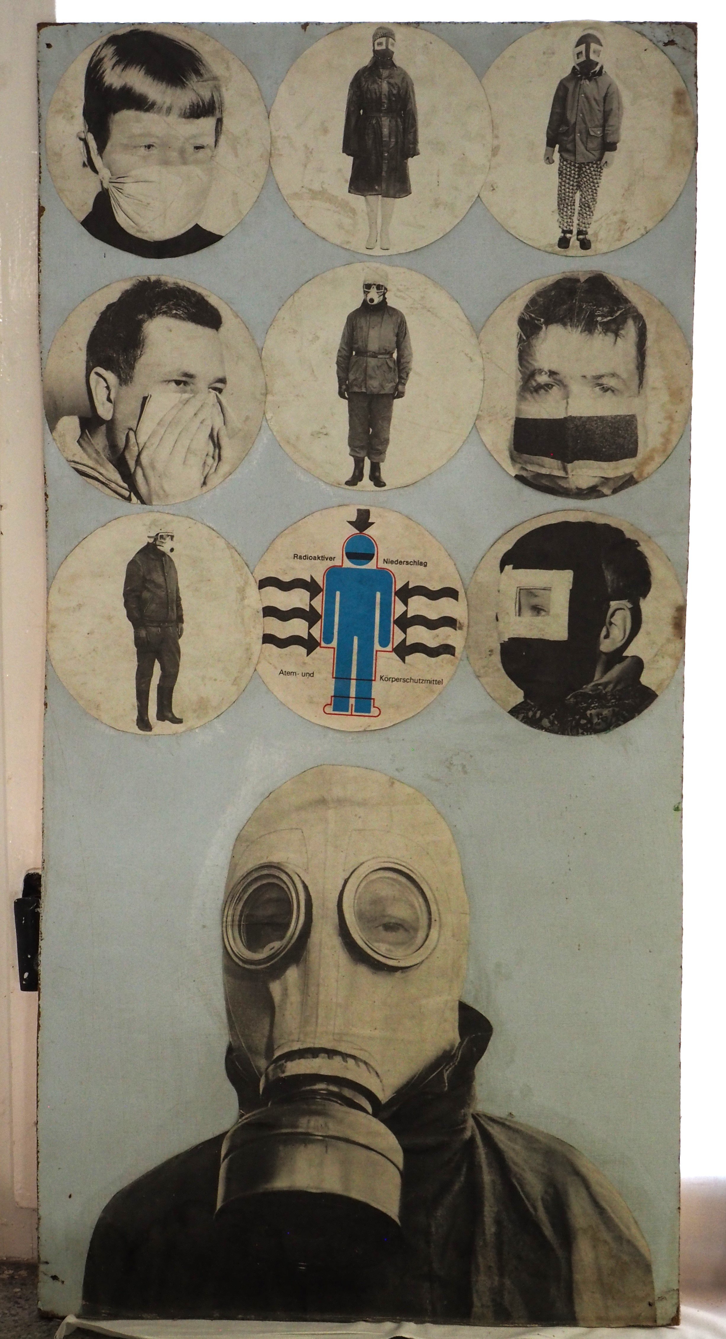 Plakat zur Funktion und Verwendung von Schutzmasken (DDR Geschichtsmuseum im Dokumentationszentrum Perleberg CC BY-SA)