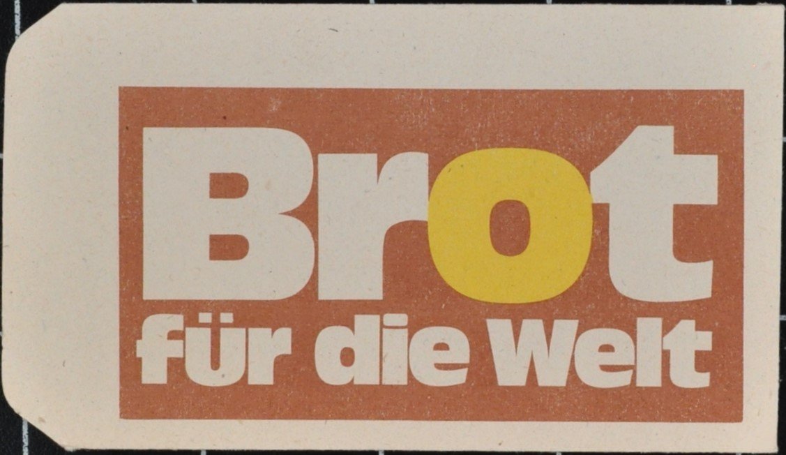 Umschlag mit Schriftzug "Brot für die Welt" (DDR Geschichtsmuseum im Dokumentationszentrum Perleberg CC BY-SA)