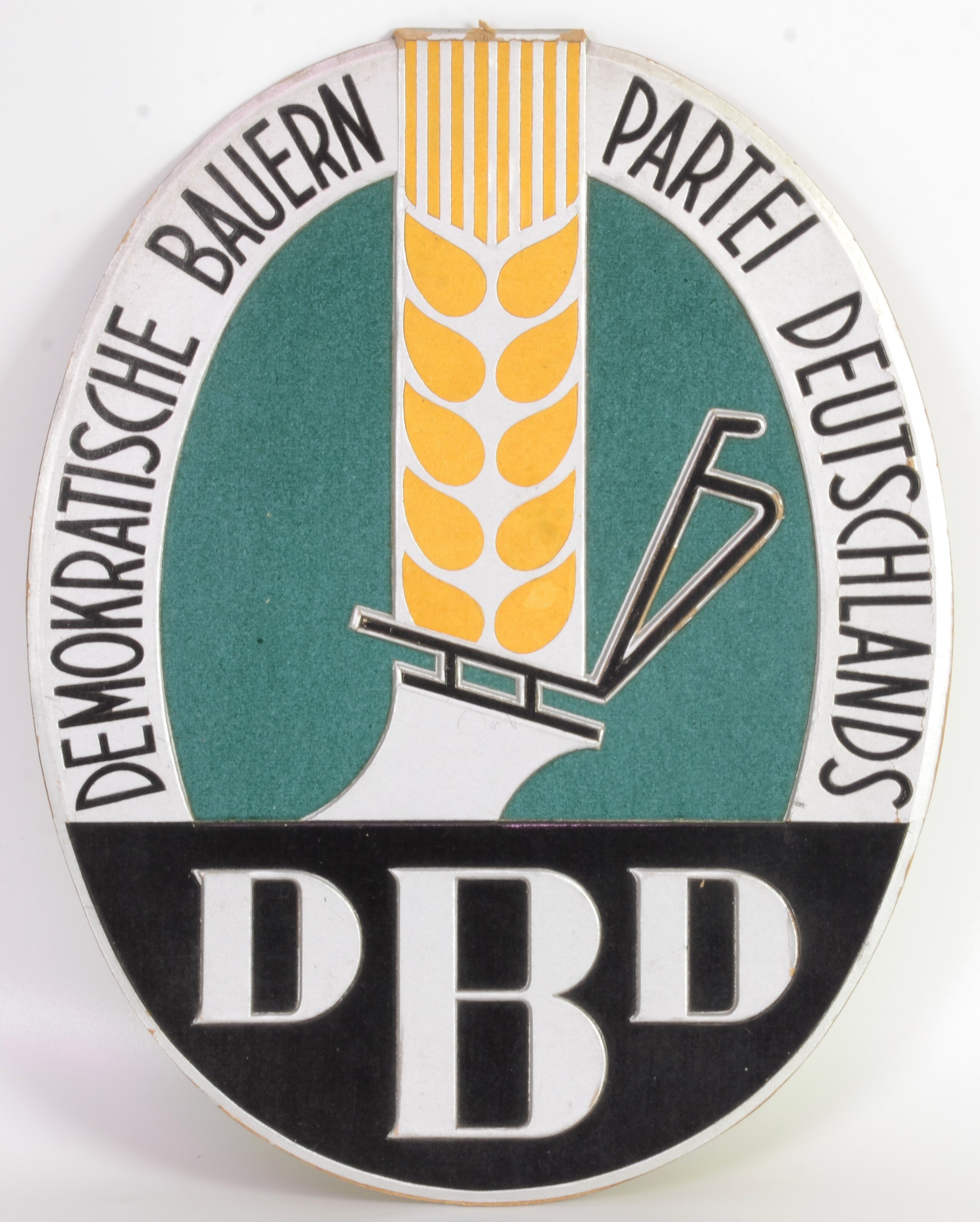 Plakat: Demokratische Bauernpartei Deutschlands (DBD) (DDR Geschichtsmuseum im Dokumentationszentrum Perleberg CC BY-SA)