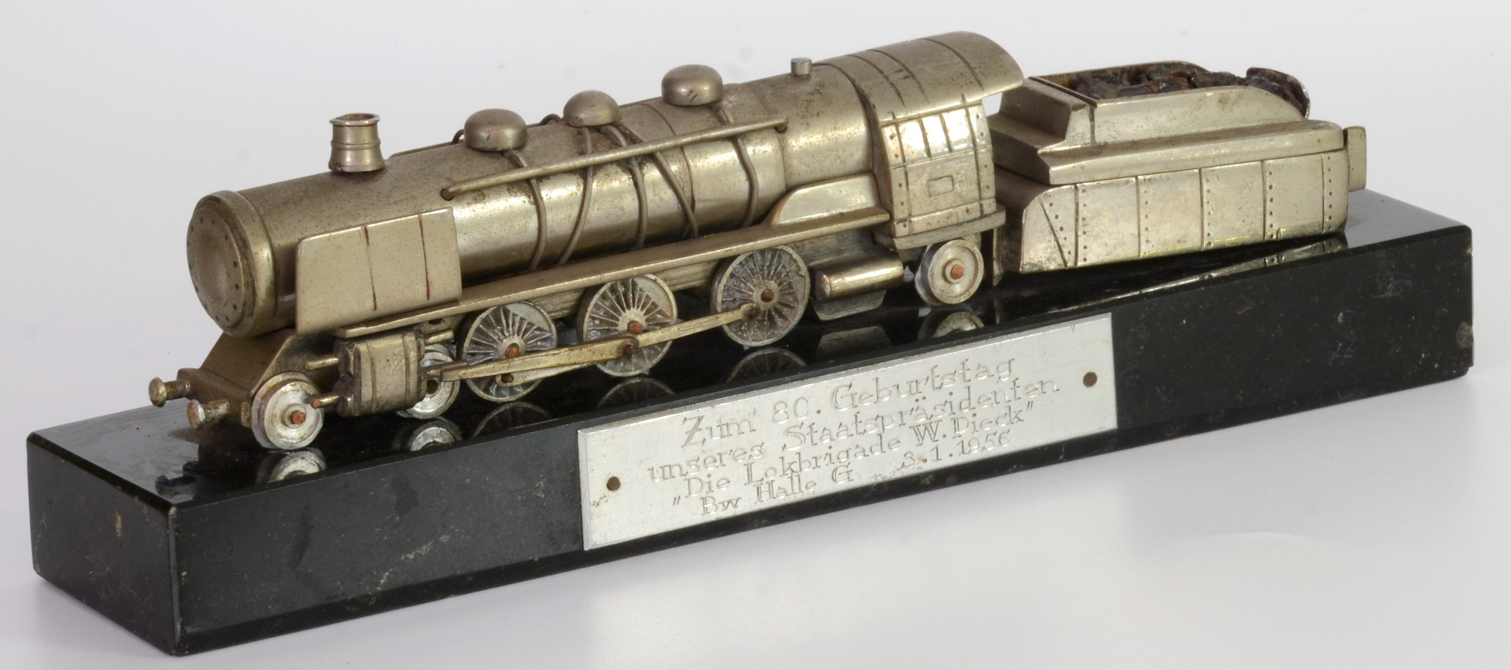 Eisenbahnmodell: Geschenk an Wilhelm Pieck (DDR Geschichtsmuseum im Dokumentationszentrum Perleberg CC BY-SA)