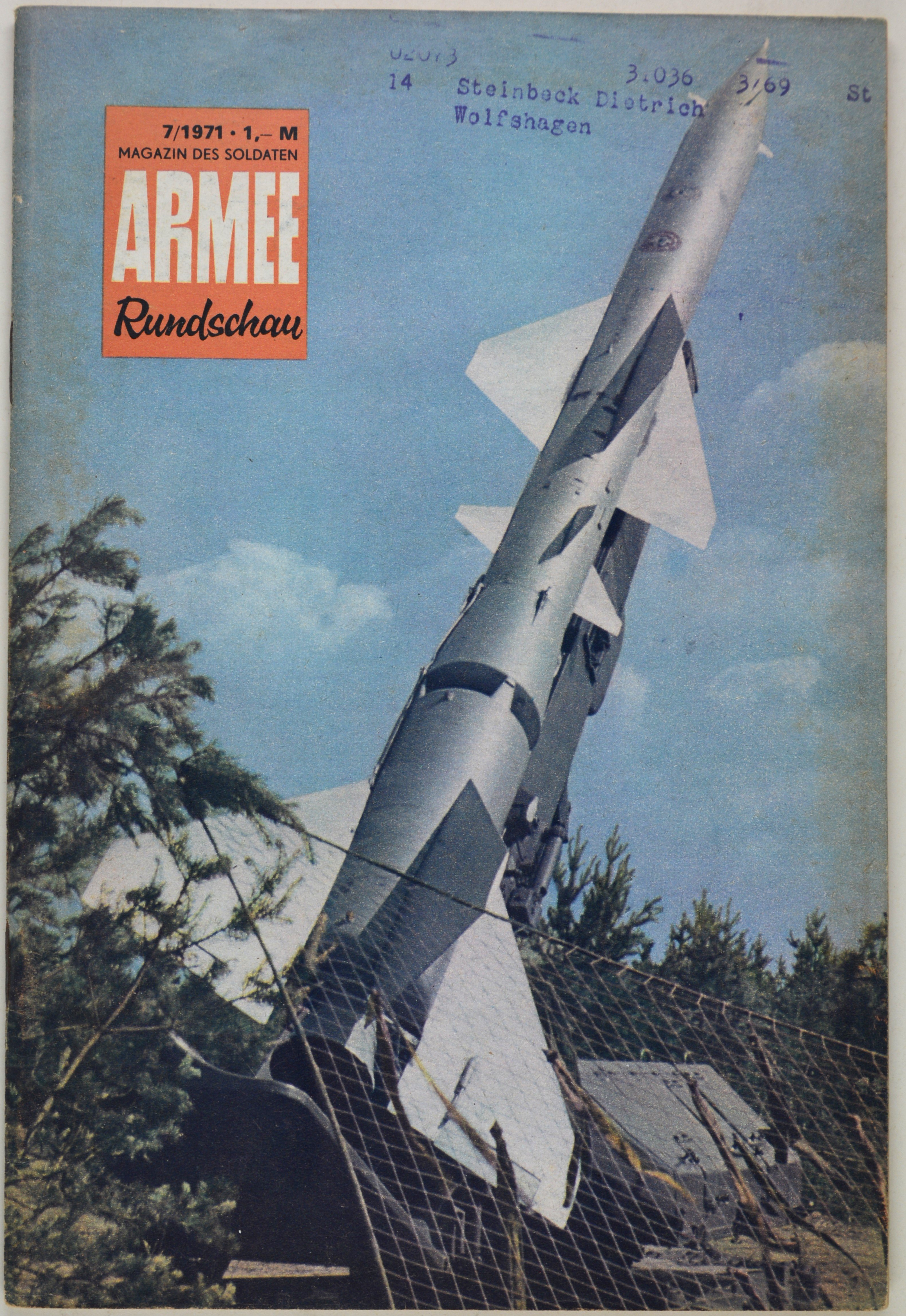 Armeerundschau - Magazin des Soldaten (1971), Heft 7 (DDR Geschichtsmuseum im Dokumentationszentrum Perleberg CC BY-SA)