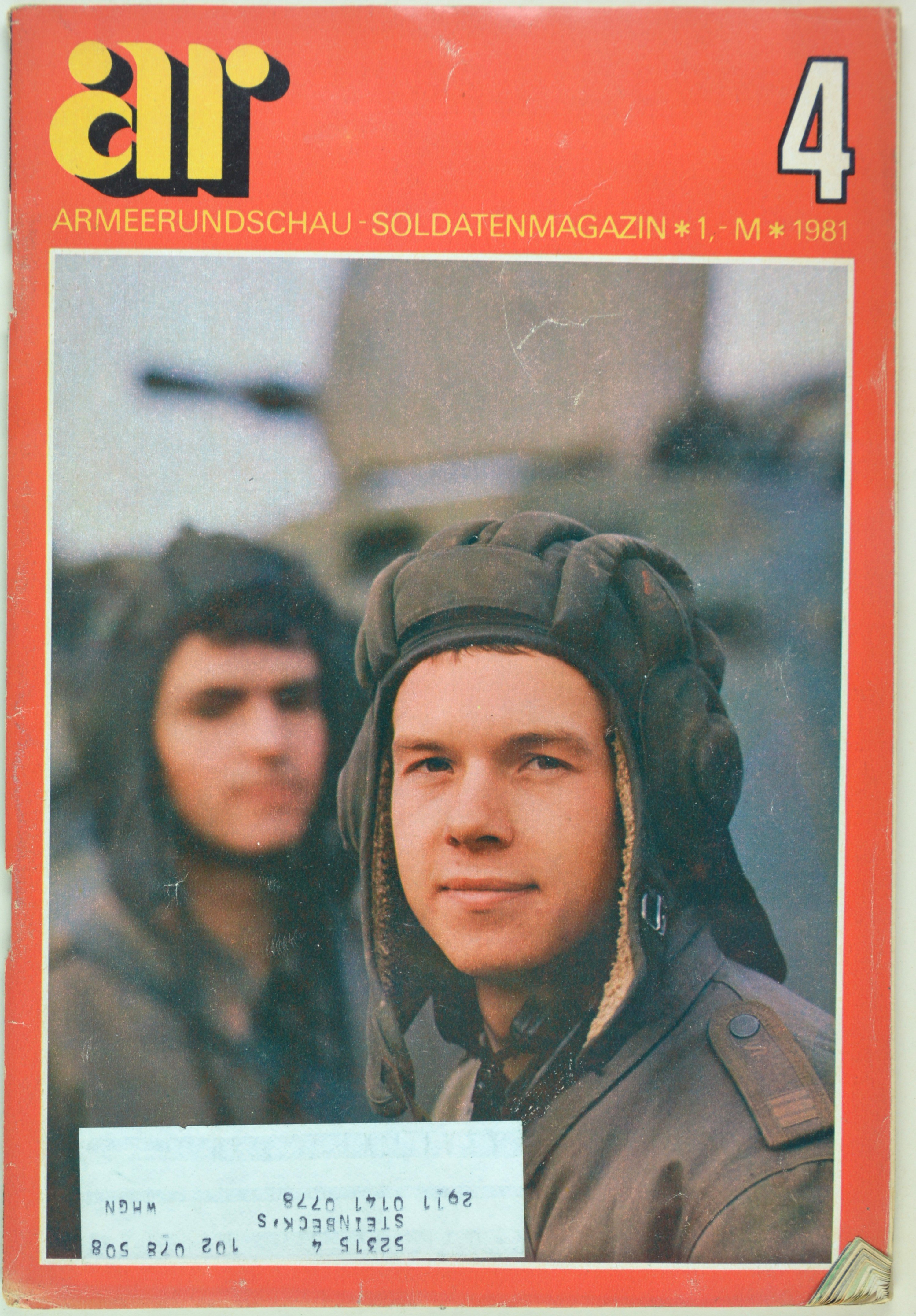 Armeerundschau - Soldatenmagazin (1981), Heft 4 (DDR Geschichtsmuseum im Dokumentationszentrum Perleberg CC BY-SA)