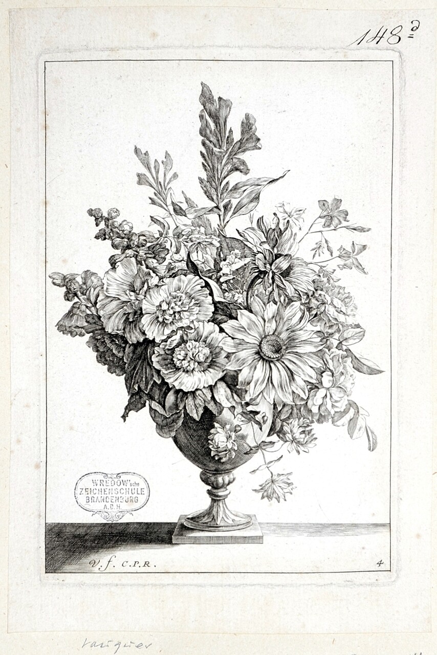 Blumenbouquet in einer Vase (Stiftung Wredowsche Zeichenschule Brandenburg/Havel CC BY-NC-SA)