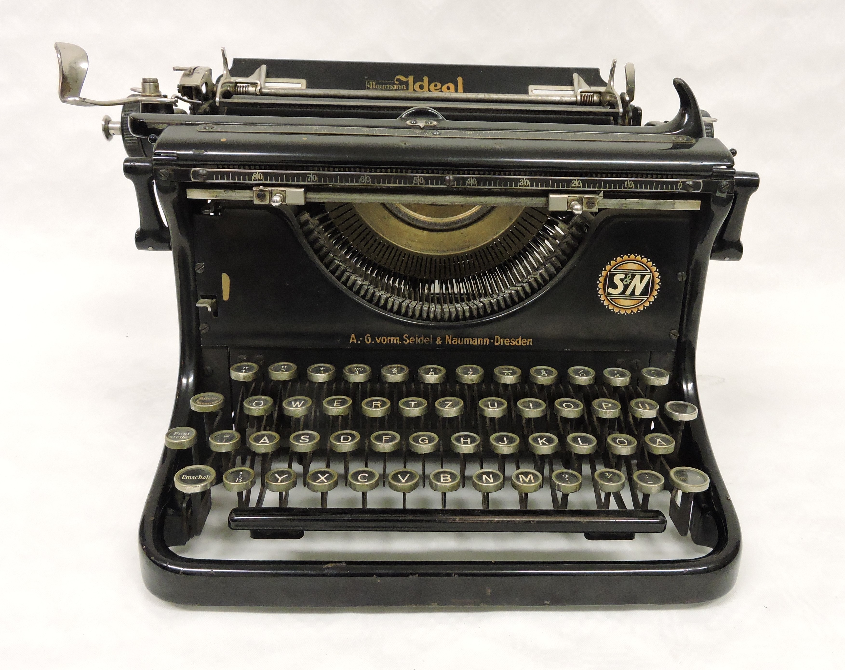 Schreibmaschine Seidel & Naumann Ideal D (Heimatverein Teltow CC BY-NC-SA)