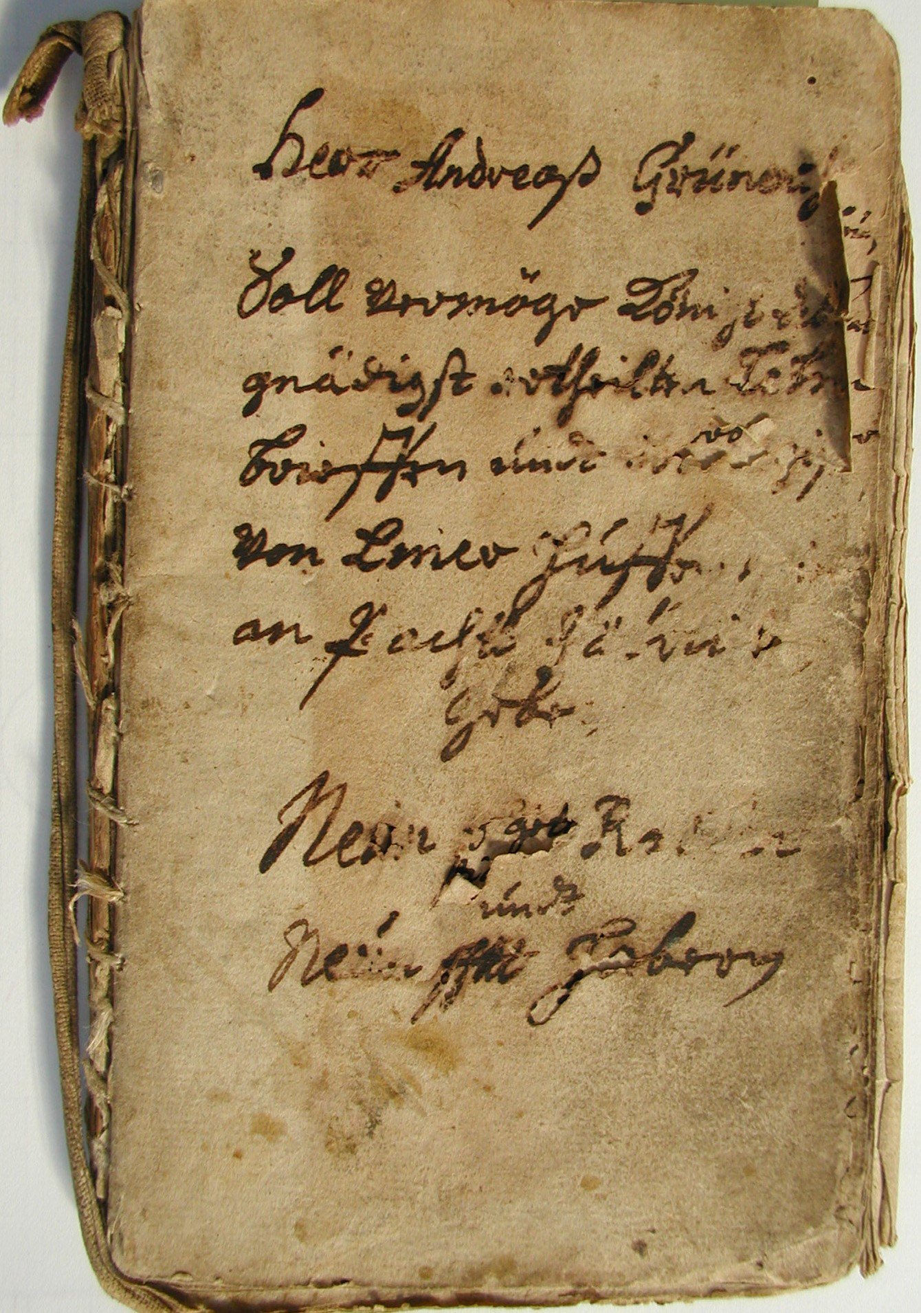 Quittungsbuch Getreidepacht von 1714 – 1854 (Heimatmuseum Stadt Teltow CC BY-NC-SA)