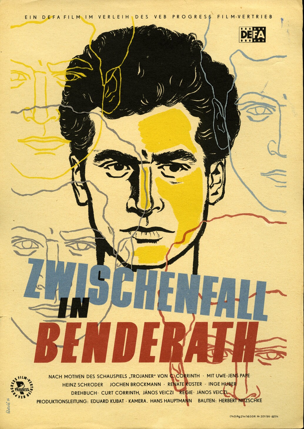 Plakat zu dem Film: Zwischenfall in Benderath (Filmmuseum Potsdam / DEFA-Stiftung RR-F)