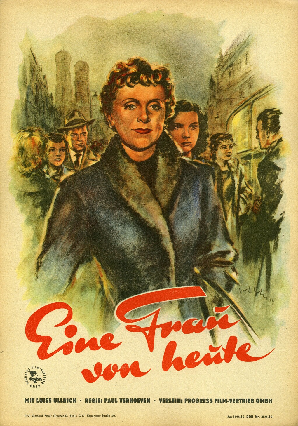 Plakat zu dem Film: Eine Frau von heute (Filmmuseum Potsdam / DEFA-Stiftung RR-F)