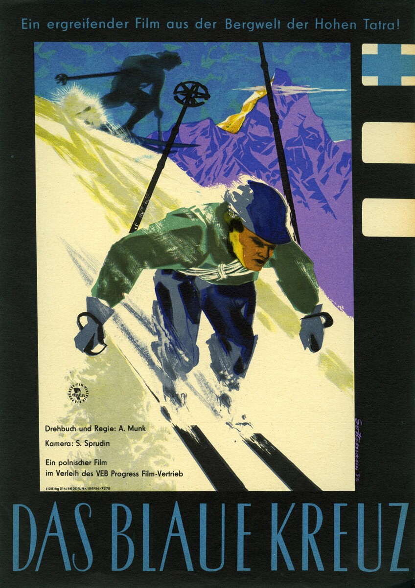 Plakat zu dem Film: Das blaue Kreuz (Filmmuseum Potsdam / DEFA-Stiftung RR-F)