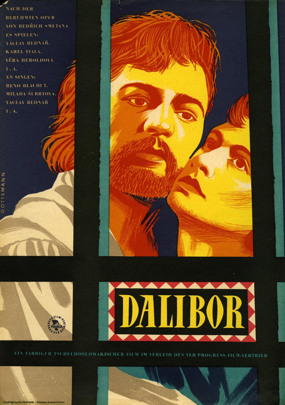 Plakat zu dem Film: Dalibor (Filmmuseum Potsdam / DEFA-Stiftung RR-F)