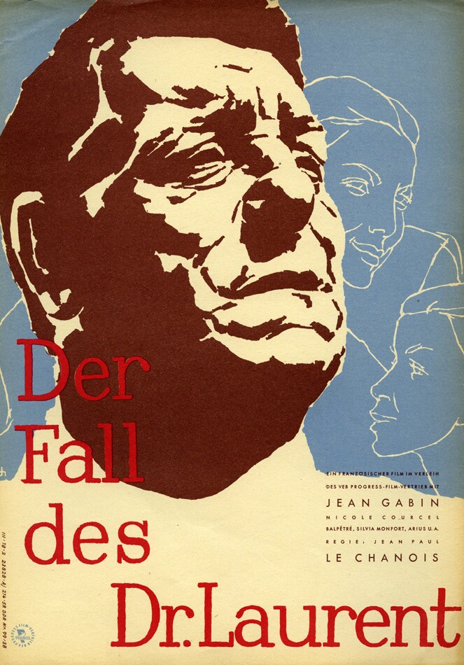 Plakat zu dem Film: Der Fall des Dr. Laurent (Filmmuseum Potsdam / DEFA-Stiftung RR-F)