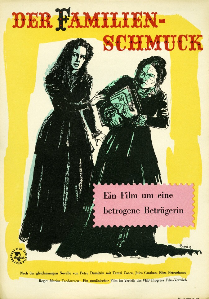 Plakat zu dem Film: Der Familienschmuck (Filmmuseum Potsdam / DEFA-Stiftung RR-F)