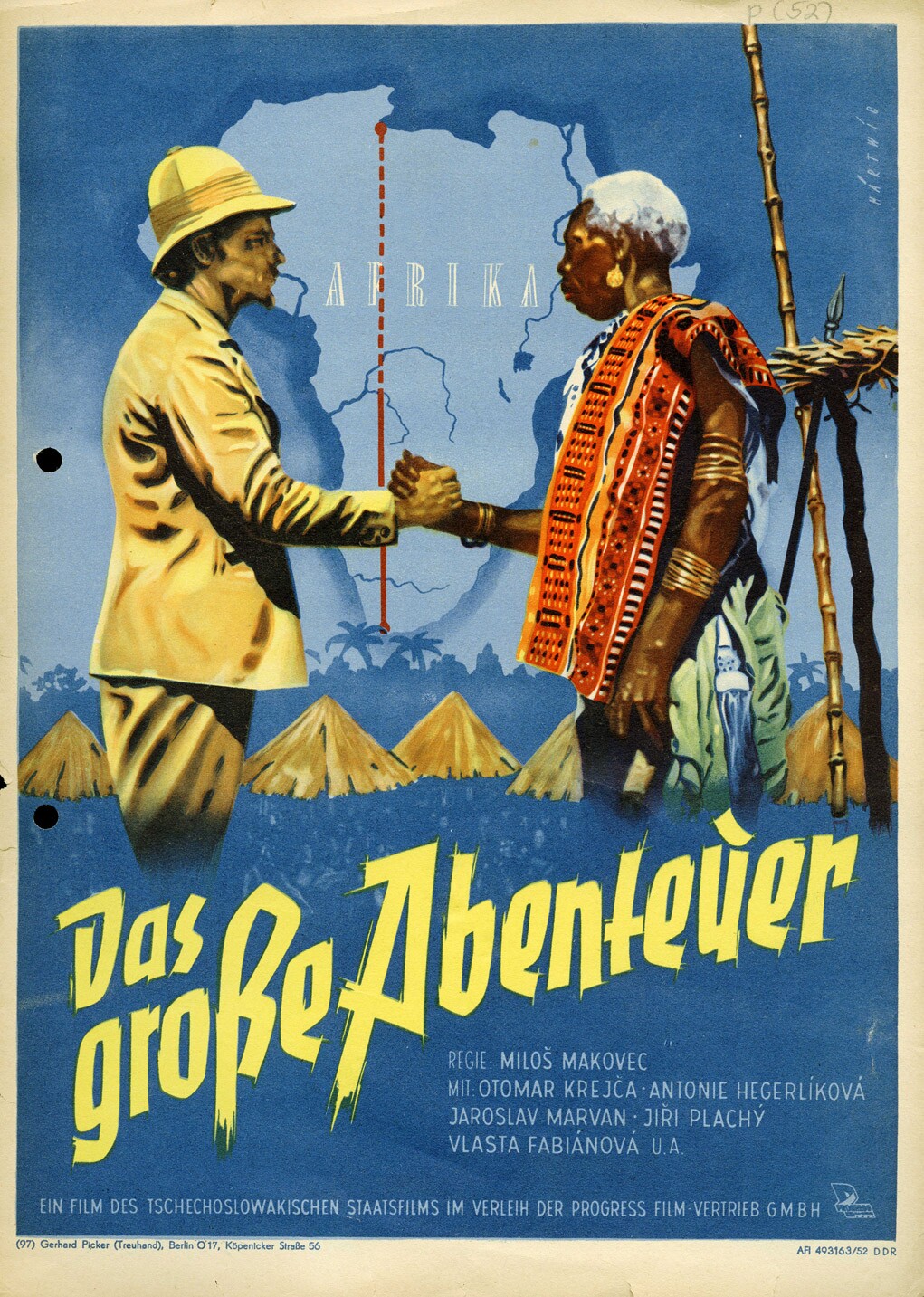 Plakat zu dem Film: Das große Abenteuer (Filmmuseum Potsdam / DEFA-Stiftung RR-F)