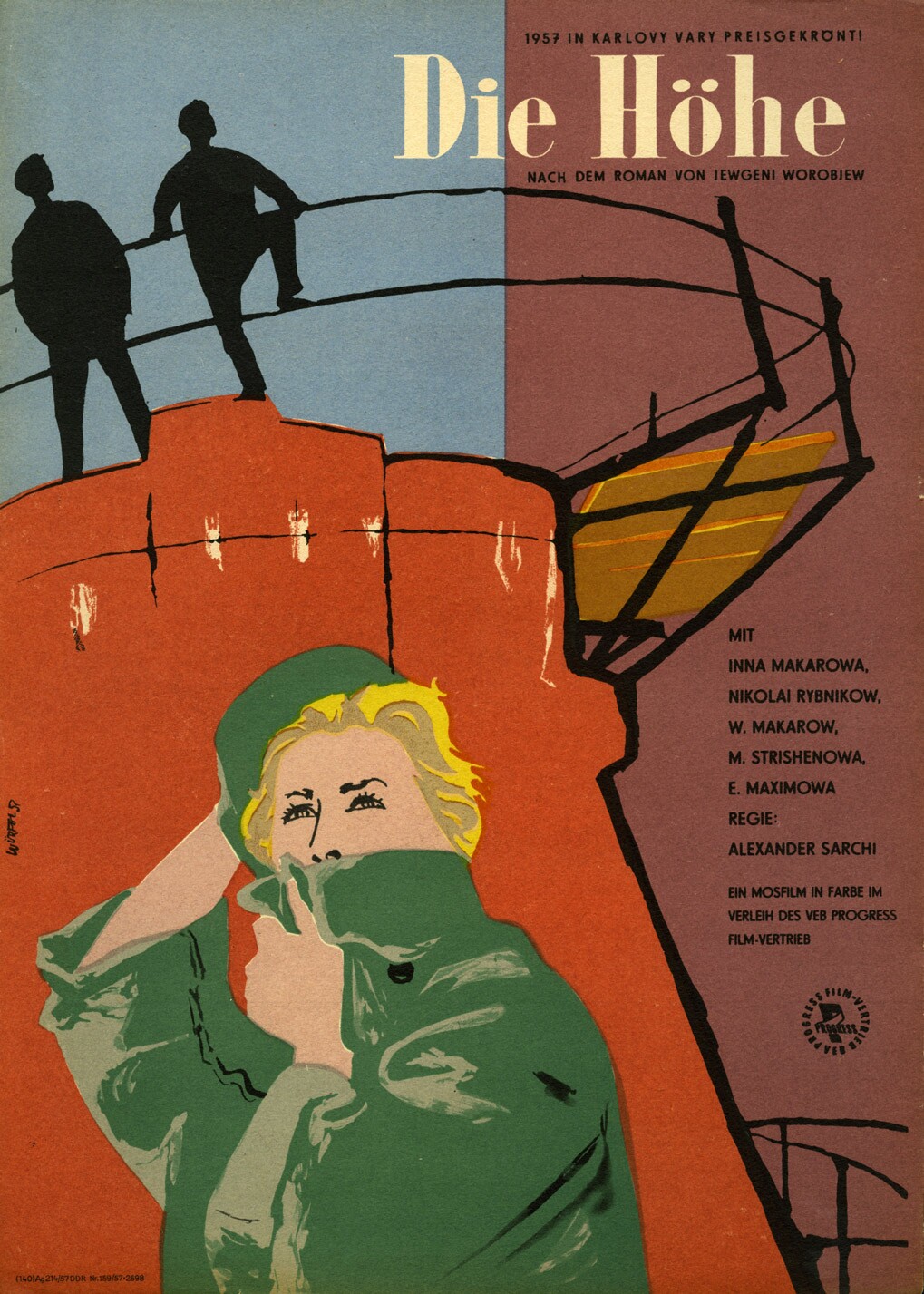 Plakat zu dem Film: Die Höhe (Filmmuseum Potsdam / DEFA-Stiftung RR-F)