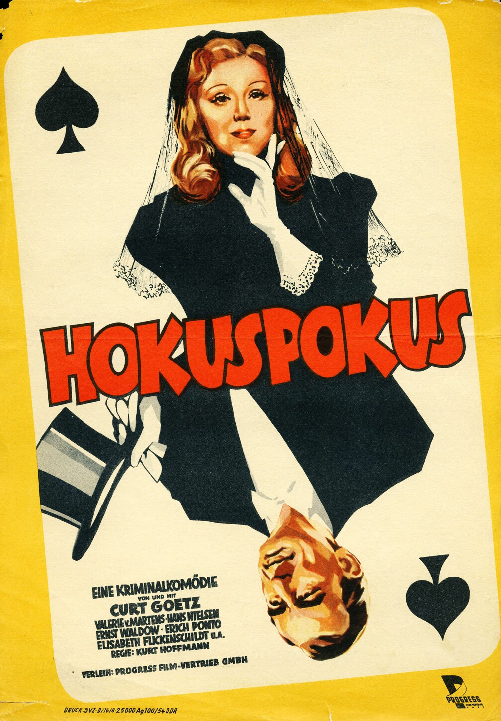 Plakat zu dem Film: Hokuspokus (Filmmuseum Potsdam / DEFA-Stiftung RR-F)