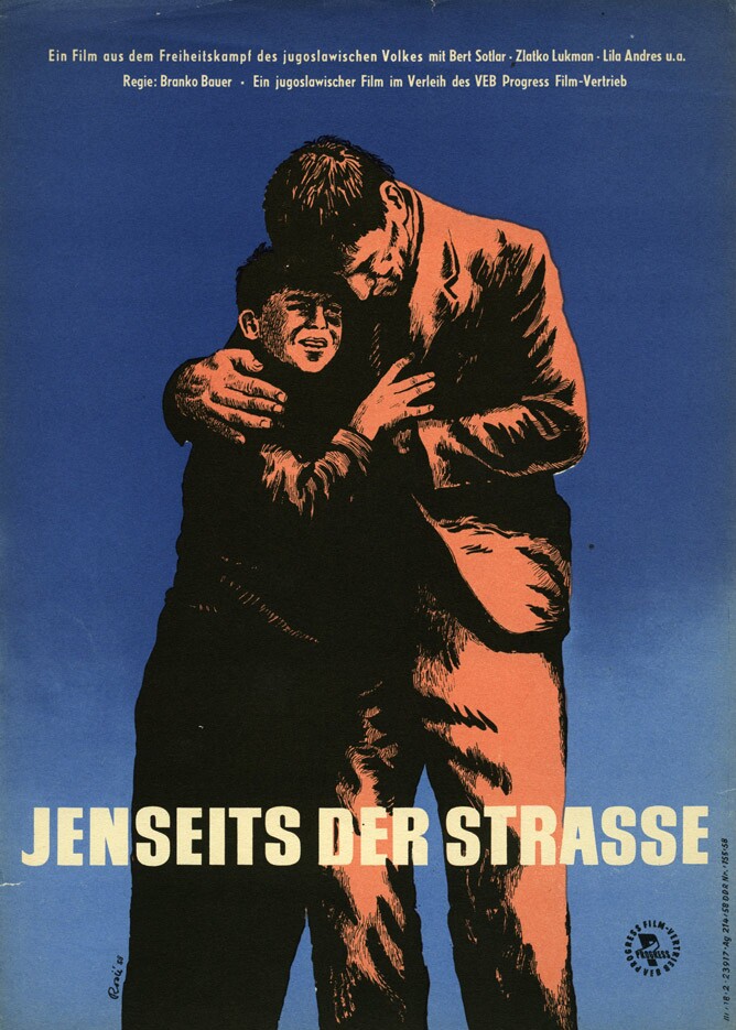 Plakat zu dem Film: Jenseits der Straße (Filmmuseum Potsdam / DEFA-Stiftung RR-F)