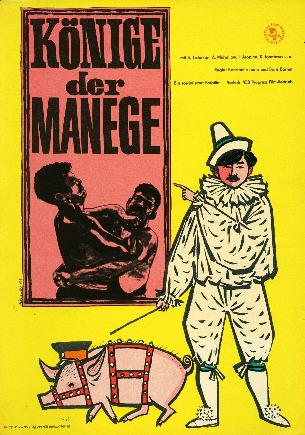 Plakat zu dem Film: Könige der Manege (Filmmuseum Potsdam / DEFA-Stiftung RR-F)