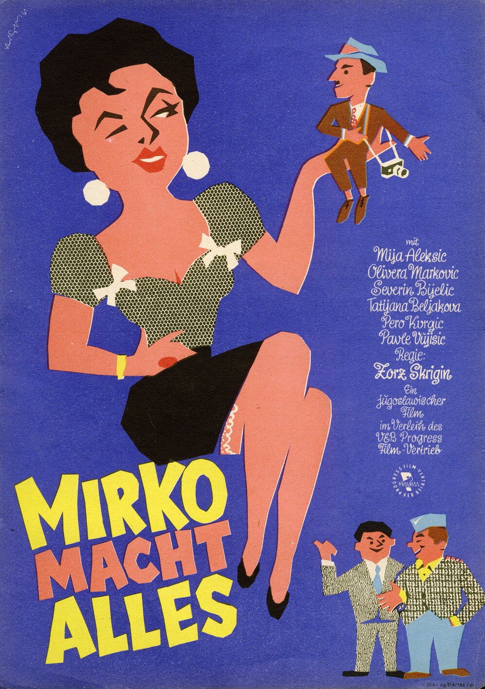 Plakat zu dem Film: Mirko macht alles (Filmmuseum Potsdam / DEFA-Stiftung RR-F)