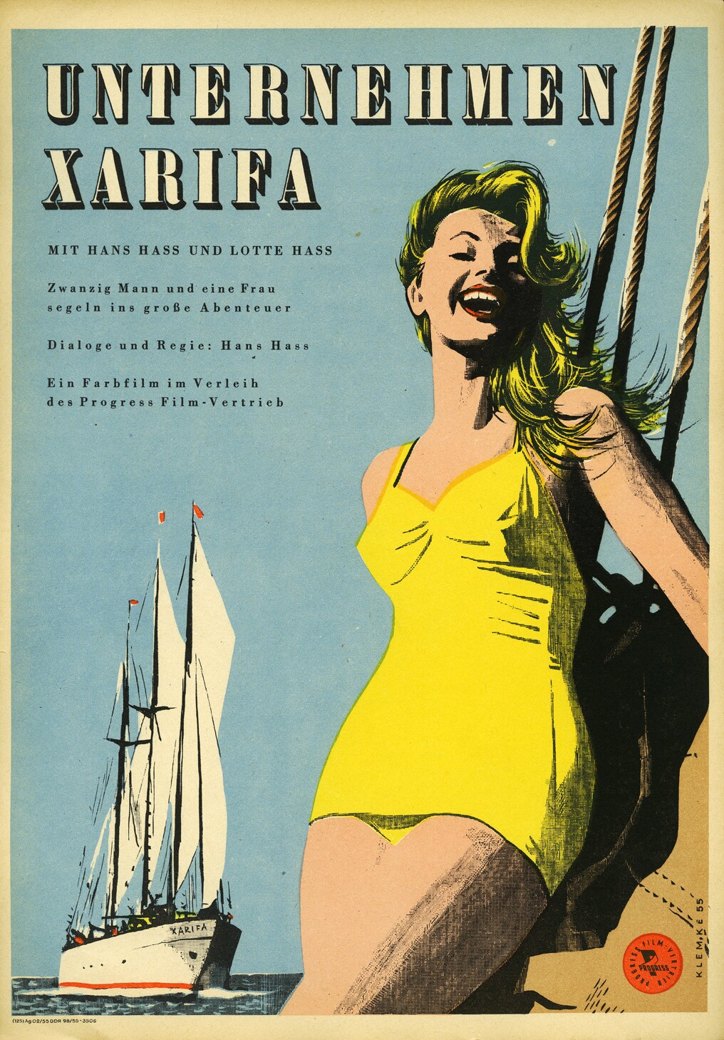 Plakat zu dem Film: Unternehmen Xarifa (Filmmuseum Potsdam / DEFA-Stiftung RR-F)