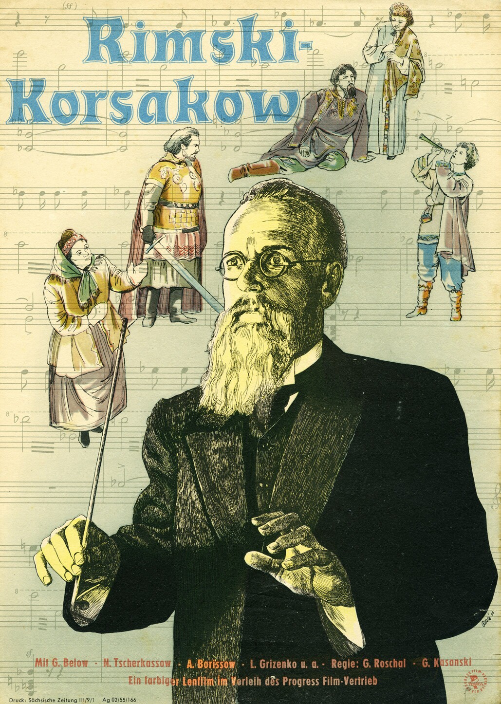Plakat zu dem Film: Rimski-Korsakow (Filmmuseum Potsdam / DEFA-Stiftung RR-F)