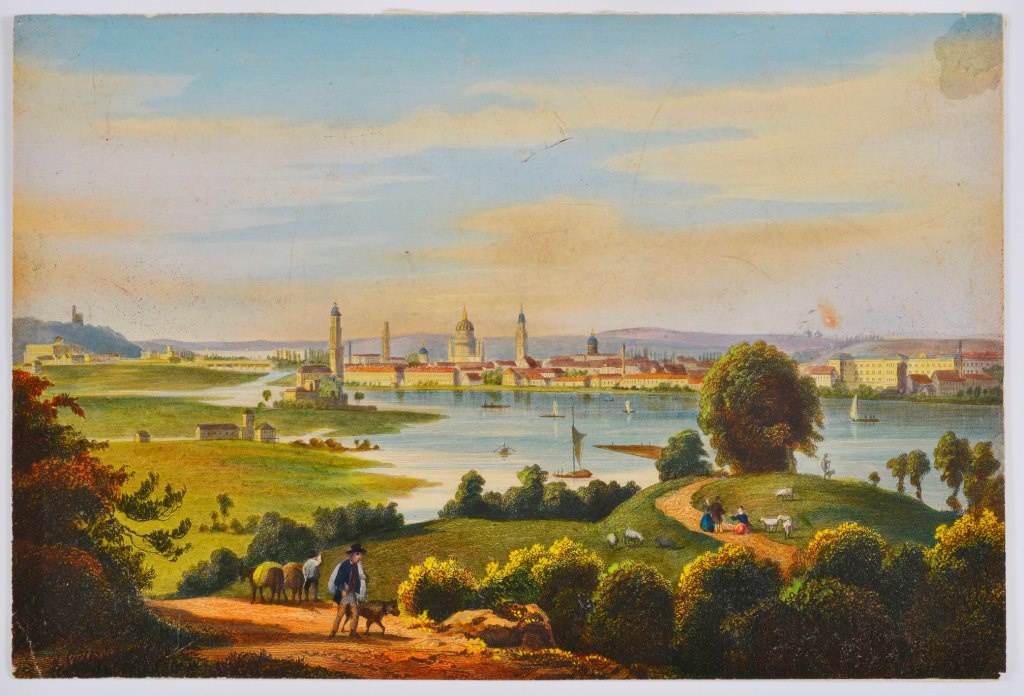 Blick vom Babelsberg auf Potsdam (Potsdam Museum - Forum für Kunst und Geschichte CC BY-NC-SA)
